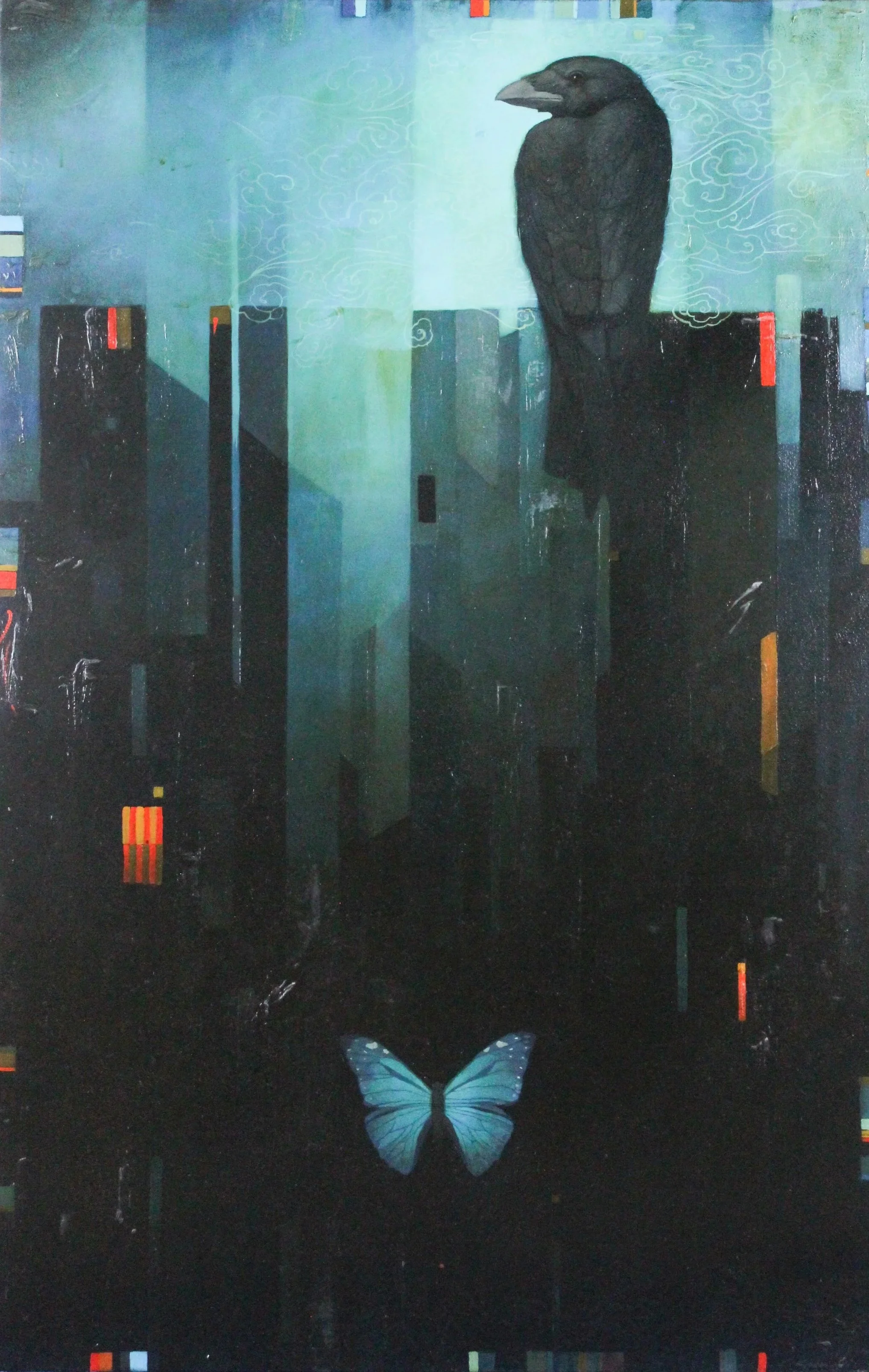 Craig Kosak (American 1957) “Change”, 2007, oil on canvas, gift of Mike and Linda Tilton, 2018 (40’’ H x 26’’ W) 