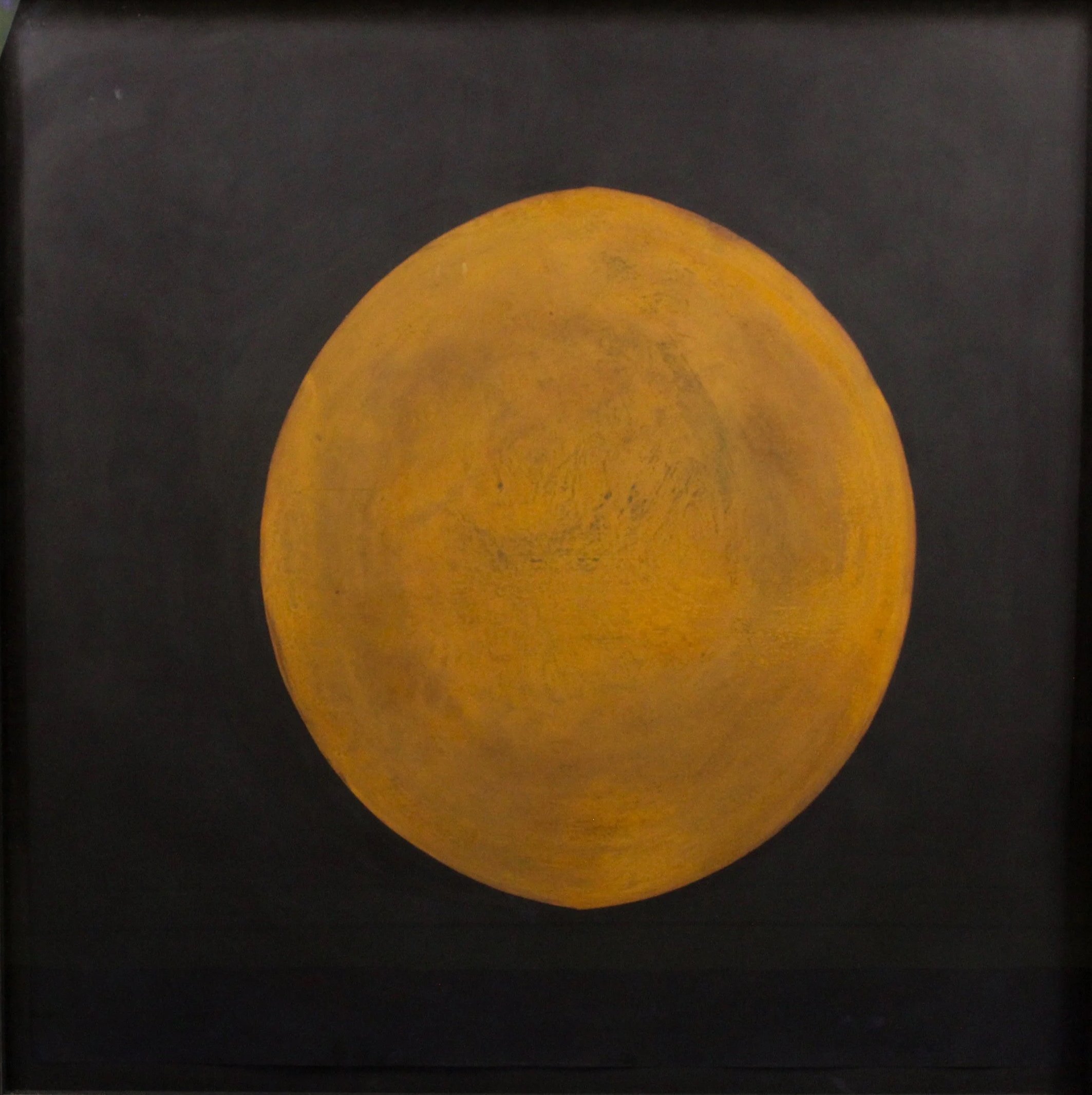 Gregory Mahoney (American 1955) “Waxing and Waning”, 1987, oil on metal, gift of Museum of Fine Art, Houston, The Broida Collection, 2008 (36’’ H x 36’’ W each) 