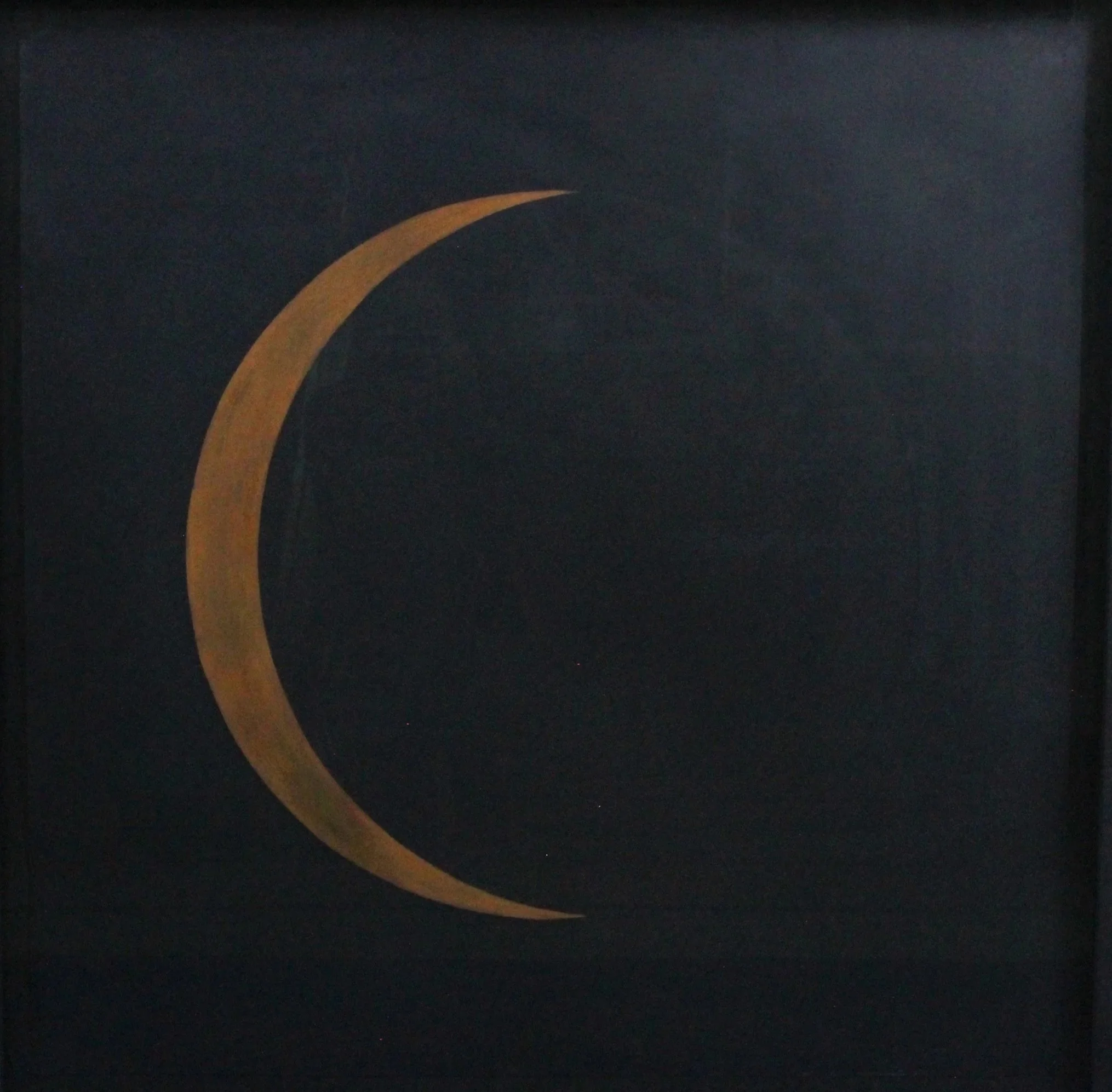 Gregory Mahoney (American 1955) “Waxing and Waning”, 1987, oil on metal, gift of Museum of Fine Art, Houston, The Broida Collection, 2008 (36’’ H x 36’’ W each) 