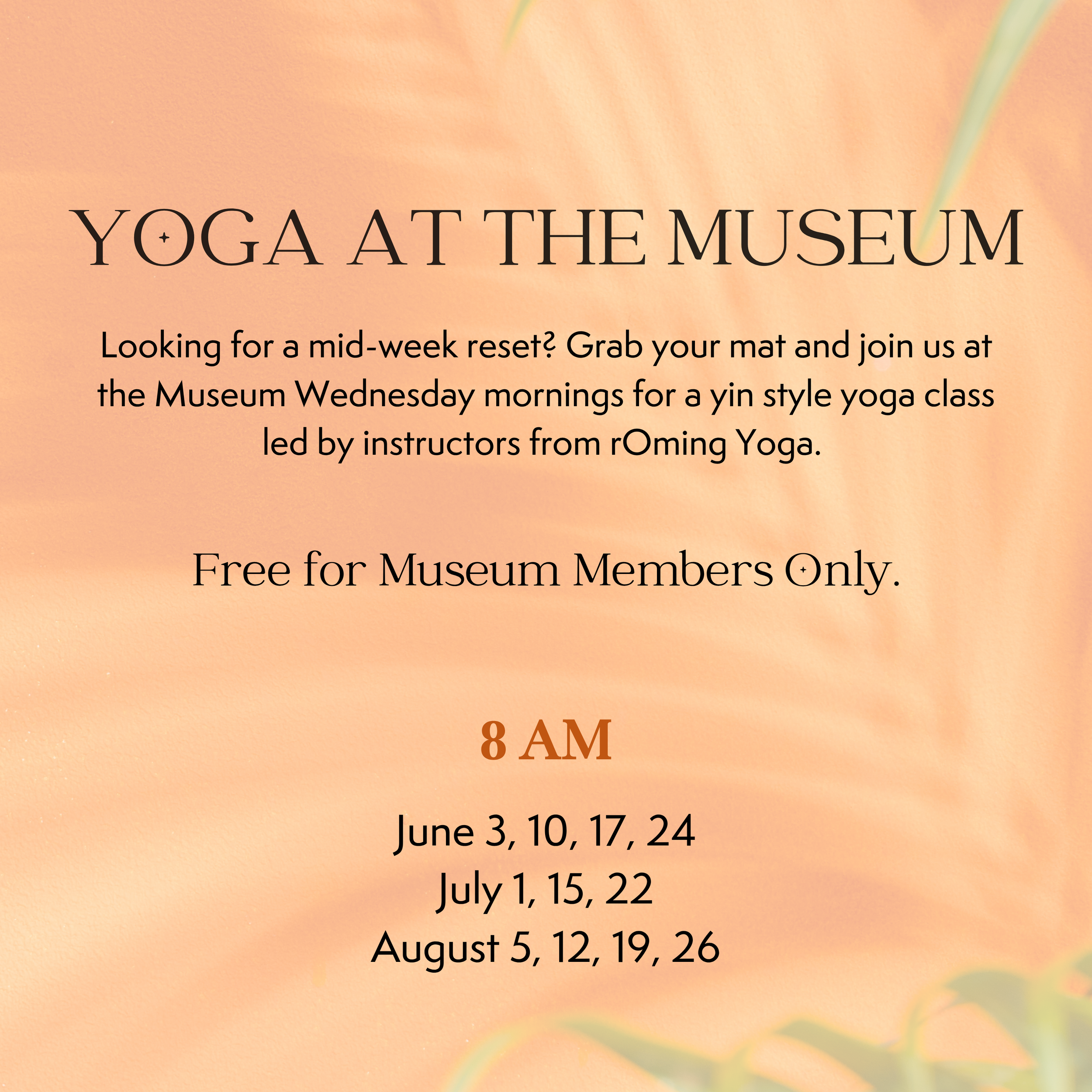 Yoga at the Museum
