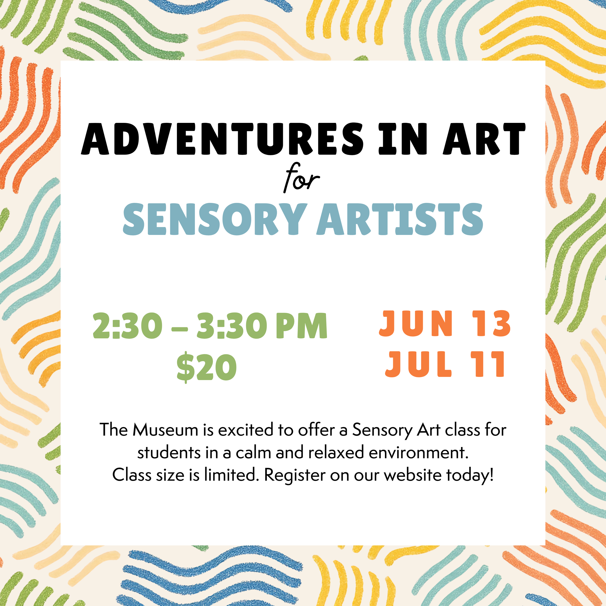 Adventures in Art for Sensory Artists