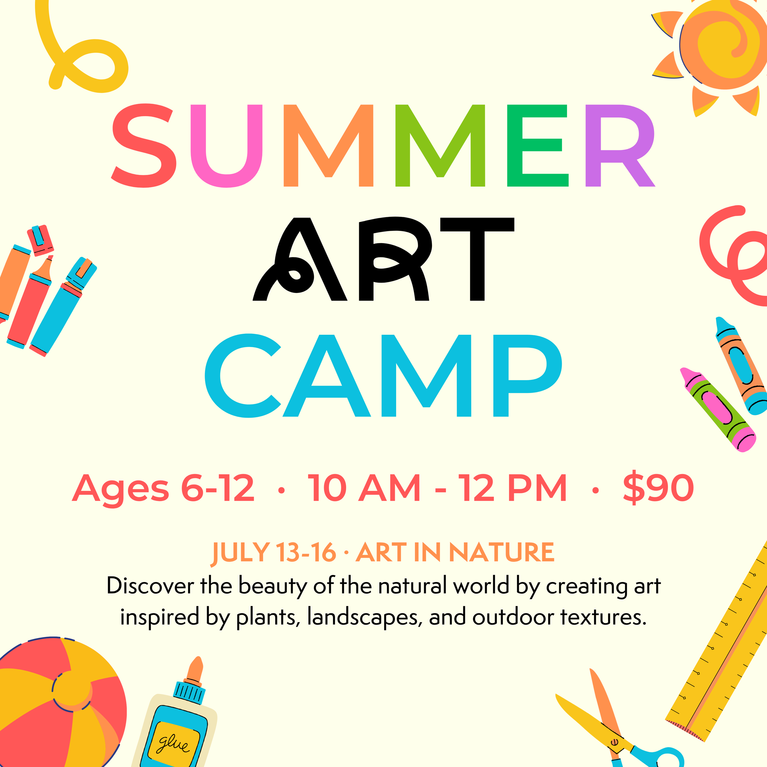Summer Art Camp · Art in Nature