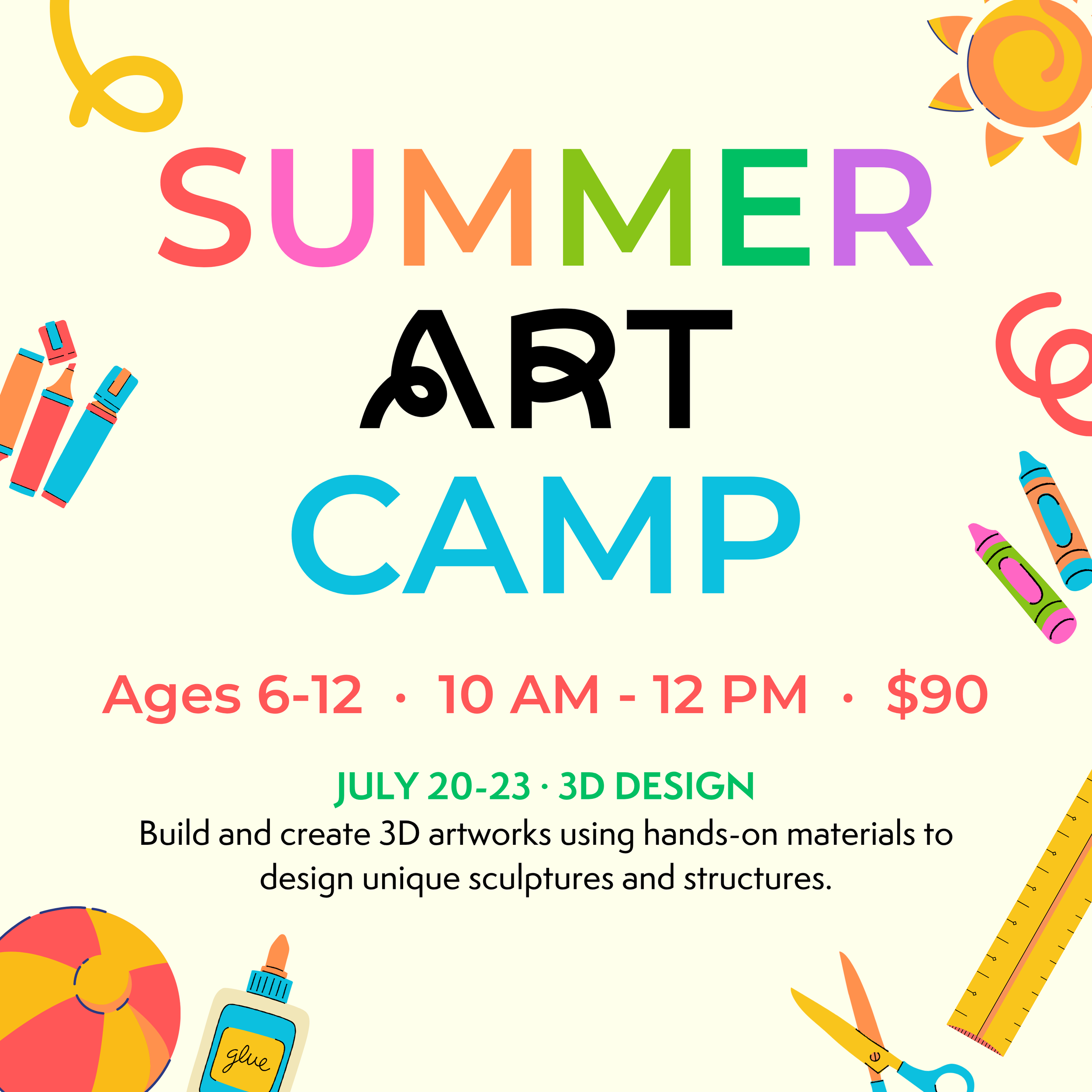 Summer Art Camp · 3D Design