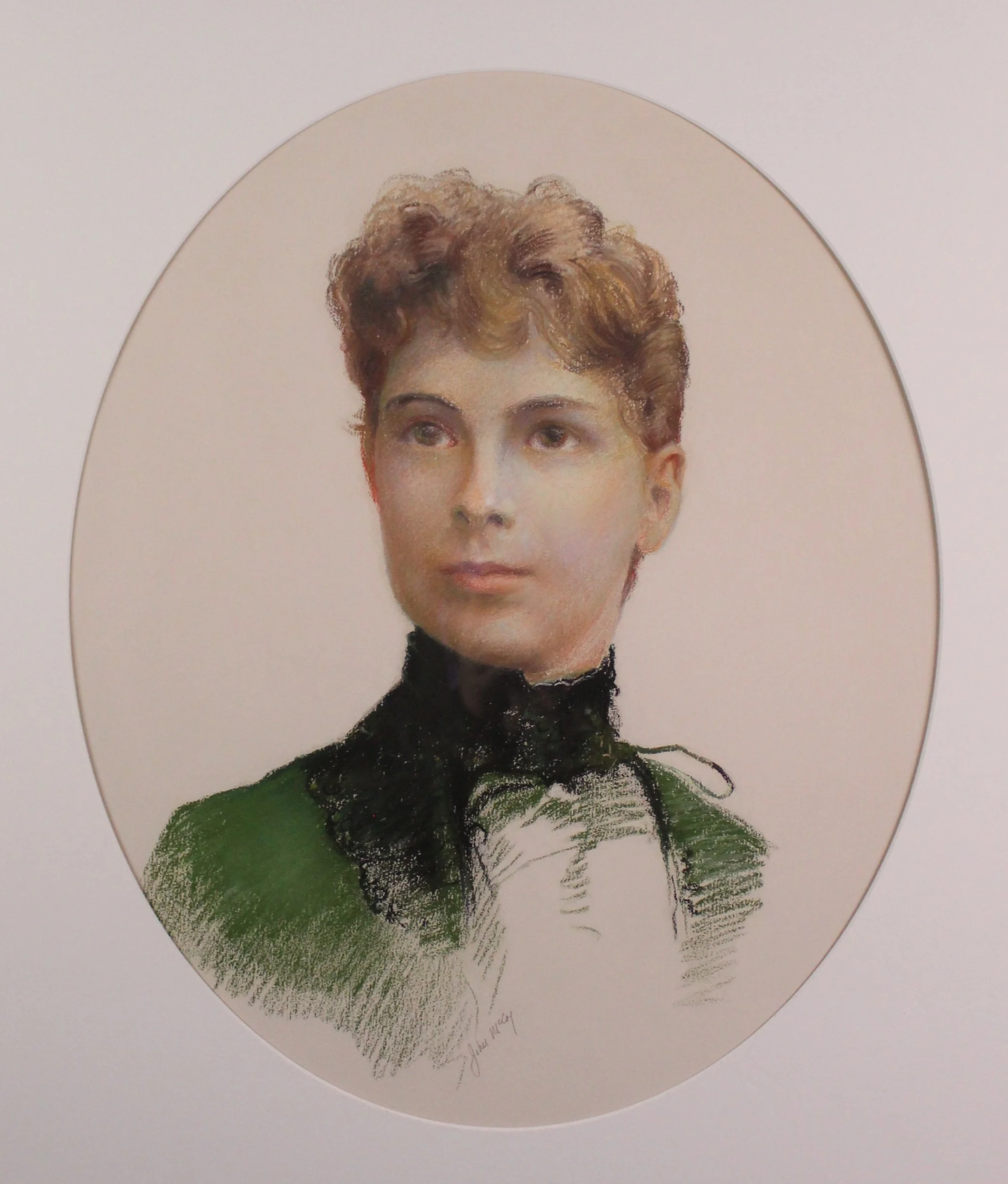 John W. McCoy (American 1910-1989) “Betty’s Mother”, ca. 1950, pastel on paper, gift of Mike and Linda Tilton, 2015 (21 ½’’ H x 17 ½’’ W) 