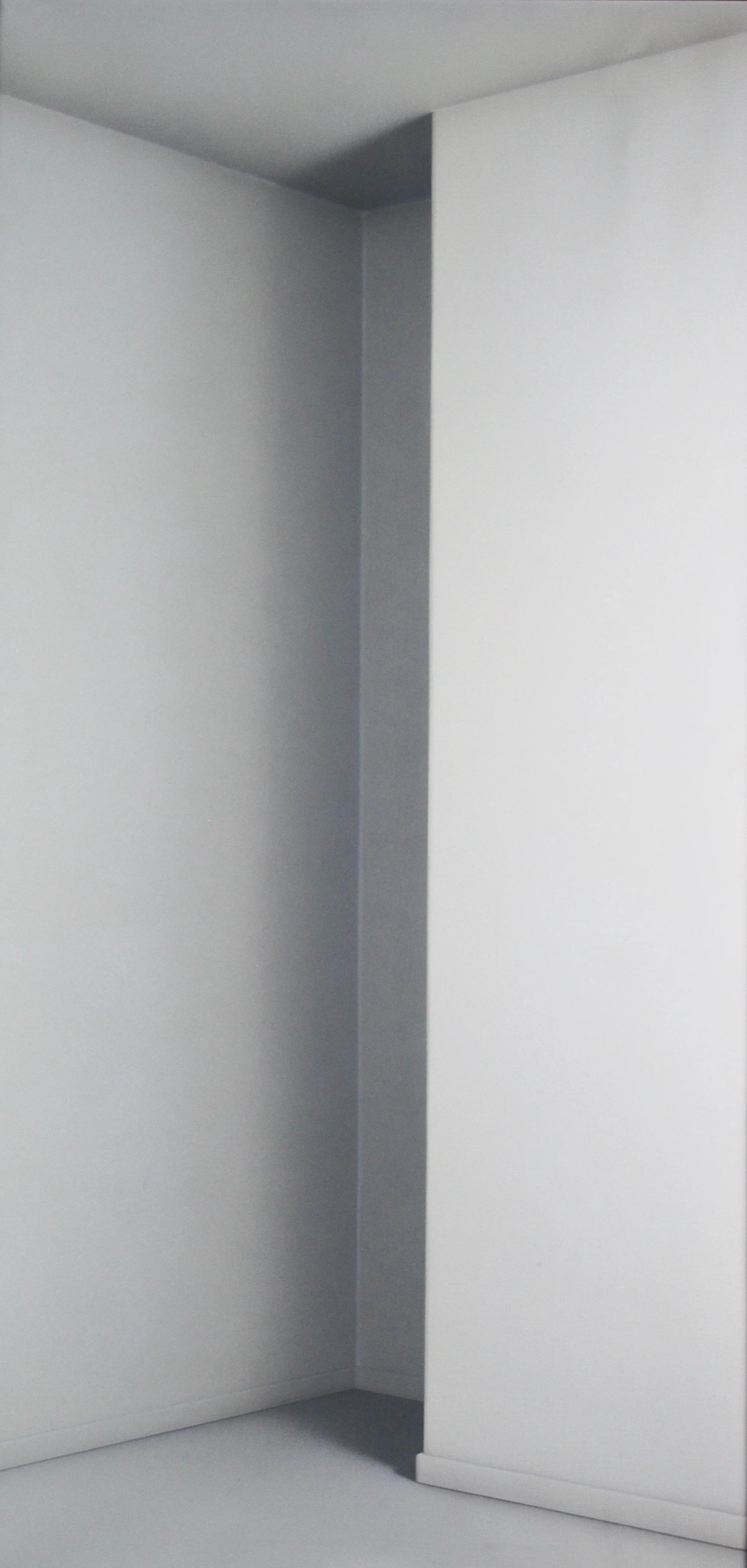 Eduardo Oliveira Cezar (Argentina/French 1942-2006) “Study of Light and Space”, ca 1980, acrylic on canvas, gift of Jeff Parker, 1998 ( 58’’ H x 28 1/2’’ W) 