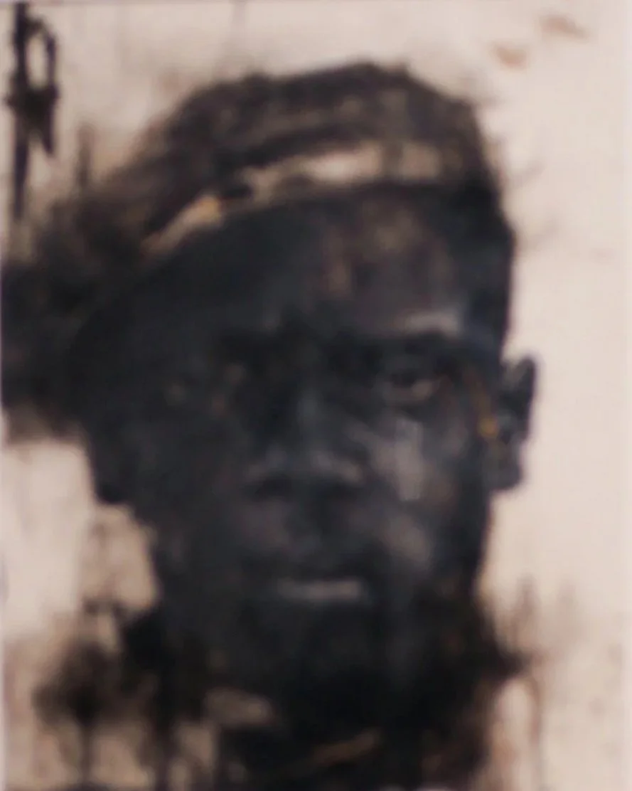Charles Edward Williams (American 1984) “Hero #2-unknown Black Civil War Solider”, 2019, oil on mylar, gift of Mark and Jane Knox, 2019 (12’’ H x 9’’W) 