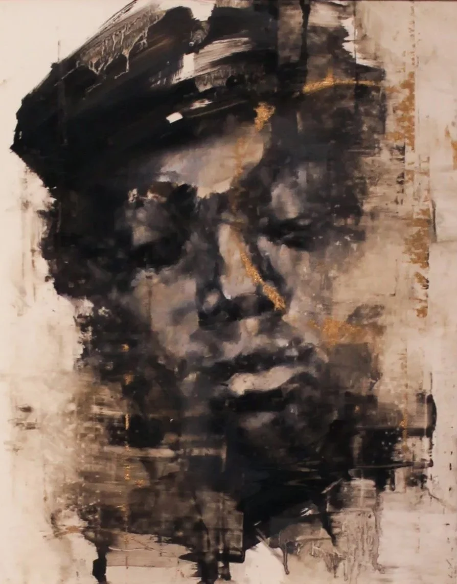 Charles Edward Williams (American 1984) “Hero #3-Sgt. William Harvey Carney”, 2019, oil on mylar, gift of Mark and Jane Knox, 2019 (12’’ H x 9’’W) 