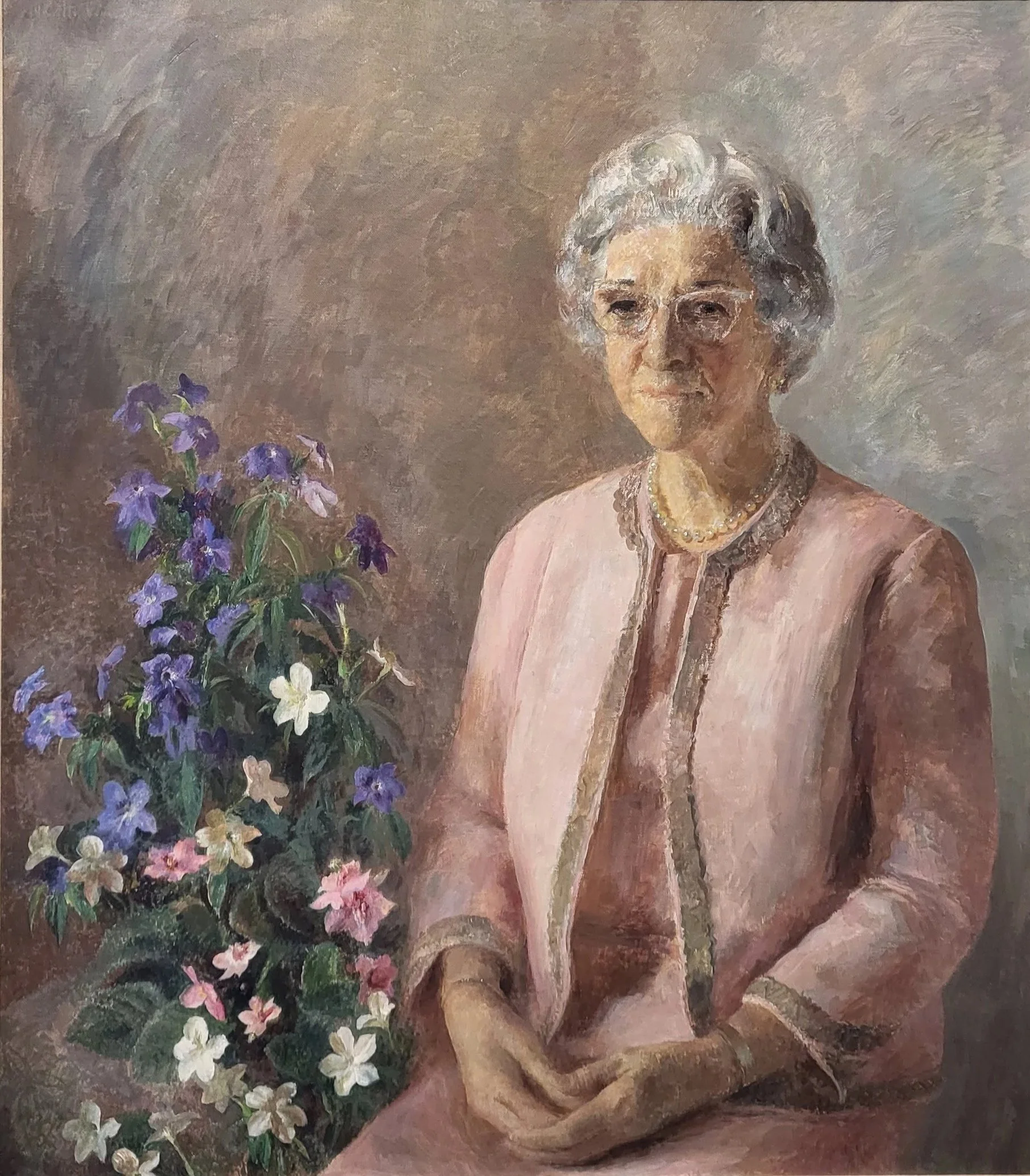 Henriette Wyeth (American 1907-1997) "Tommye Leigh Moss", ca 1975, oil on canvas, gift of the estate of Betty Moss Dean on behalf of her children, 2022

