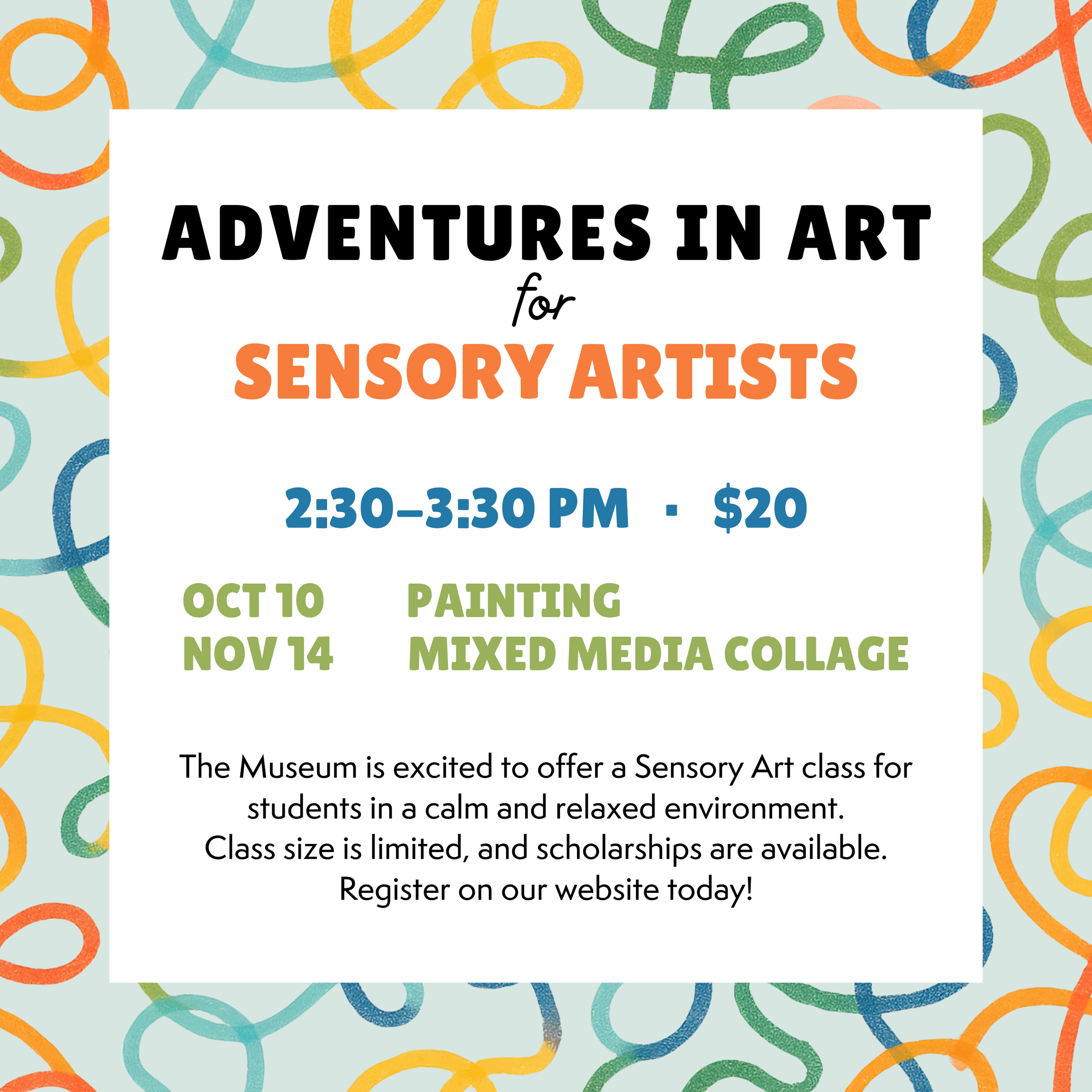 Adventures in Art for Sensory Artists