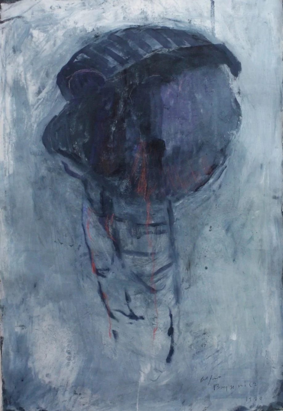 Alfonse Borysewicz (American 1957) “untitled”, 1988, watercolor and acrylic on paper, gift of Edward R. Broida Bequest and the Museum of Fine Arts, Houston, 2013 (32 1/2'' H x 22'' W)