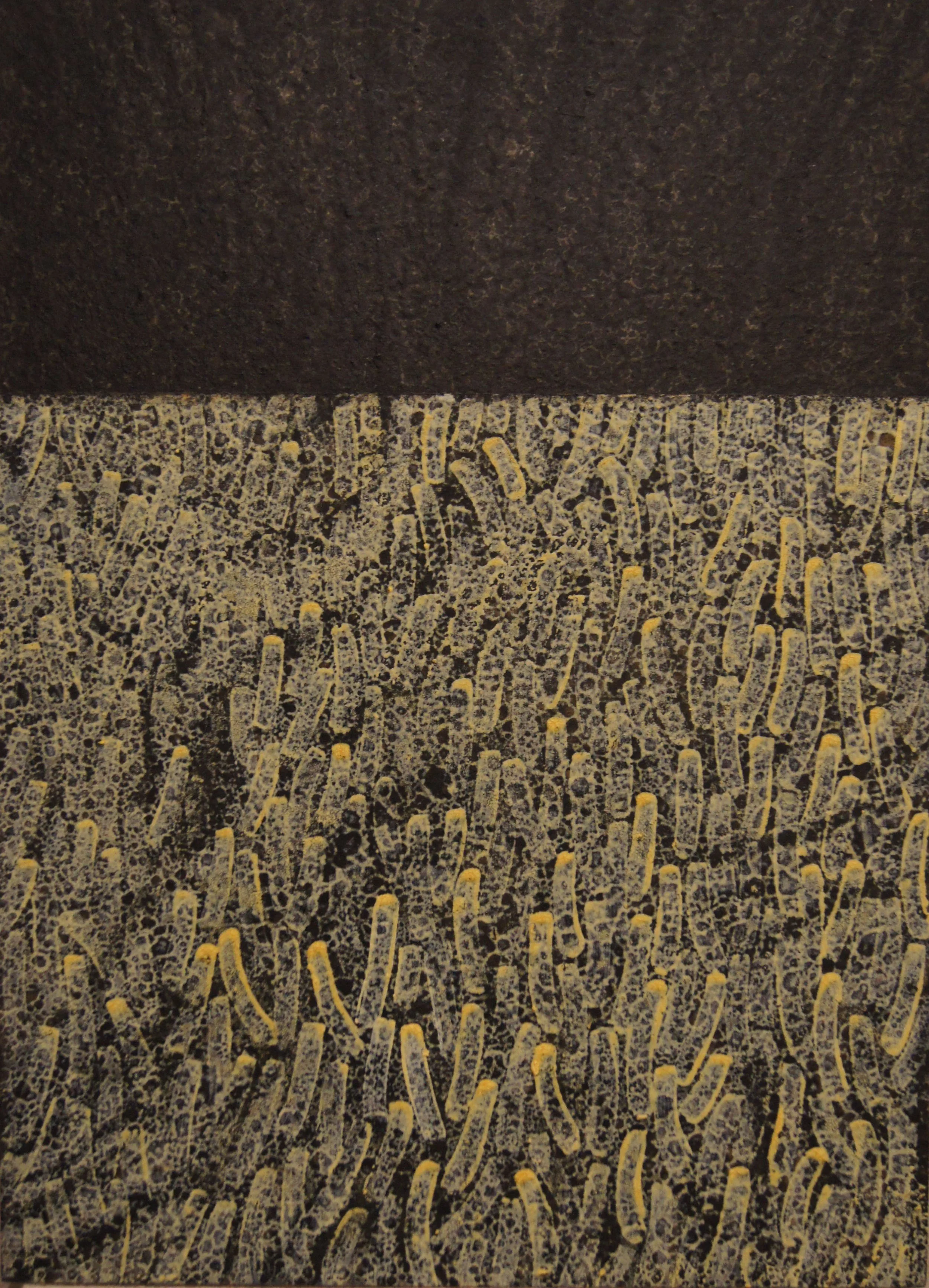 David Webster (American 1947), “Heart Attack I”, 1997, oil on canvas, gift of the Museum of Fine Art, Houston, The Broida Collection, Museum of the Southwest, 2013 (39 ½’’ H x 28 ¼’’ W) 