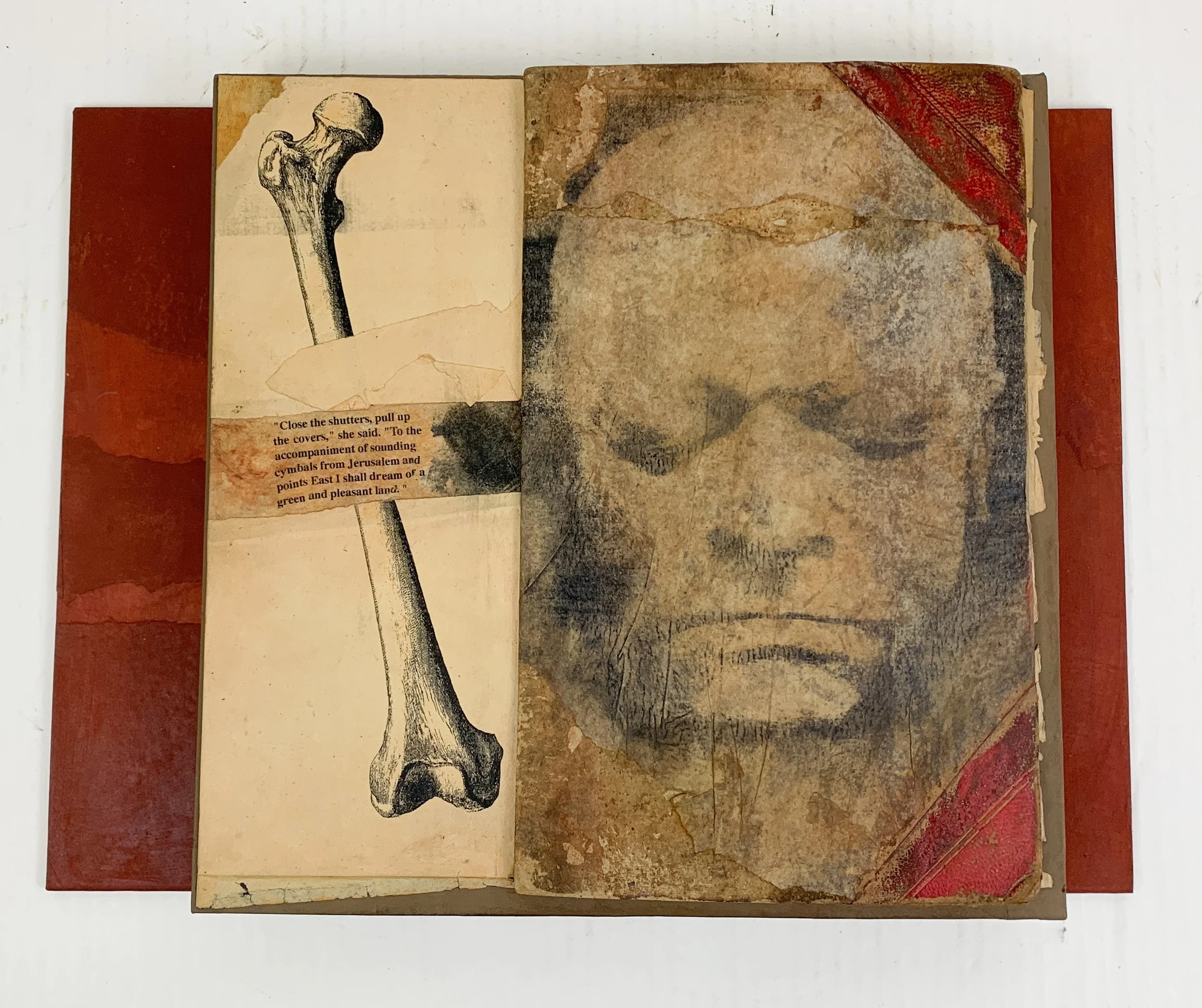 Melissa Zink (American 1932-2009) “Hymn”, 1994, mix media, gift of Jeff and Cynthia Wood, 2008 (13 ¼’’ H x 9 ¾’’ W x 1’’ D) 
