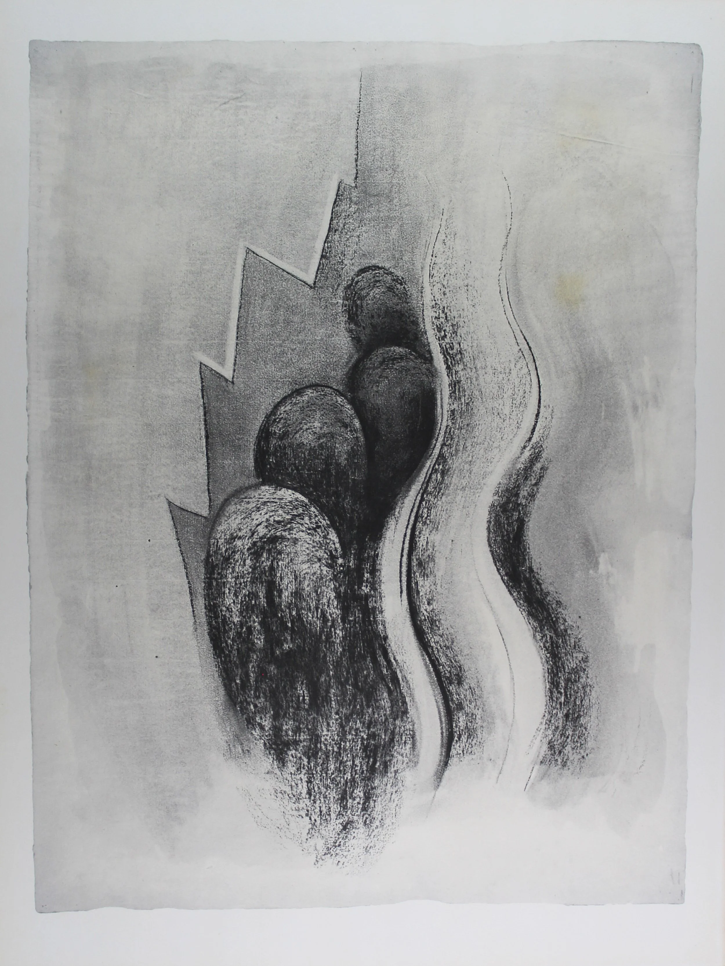 Georgia O’Keeffe (American 1887-1986) “Drawing Number 13”, 1915, lithograph on paper, from the “Georgia O’Keeffe Drawings” portfolio, 1968, New York: Atlantis Editions, edition 48 of 230, museum purchase in memory of Jane Knox, 2019 (26’’ H x 20’’ W)