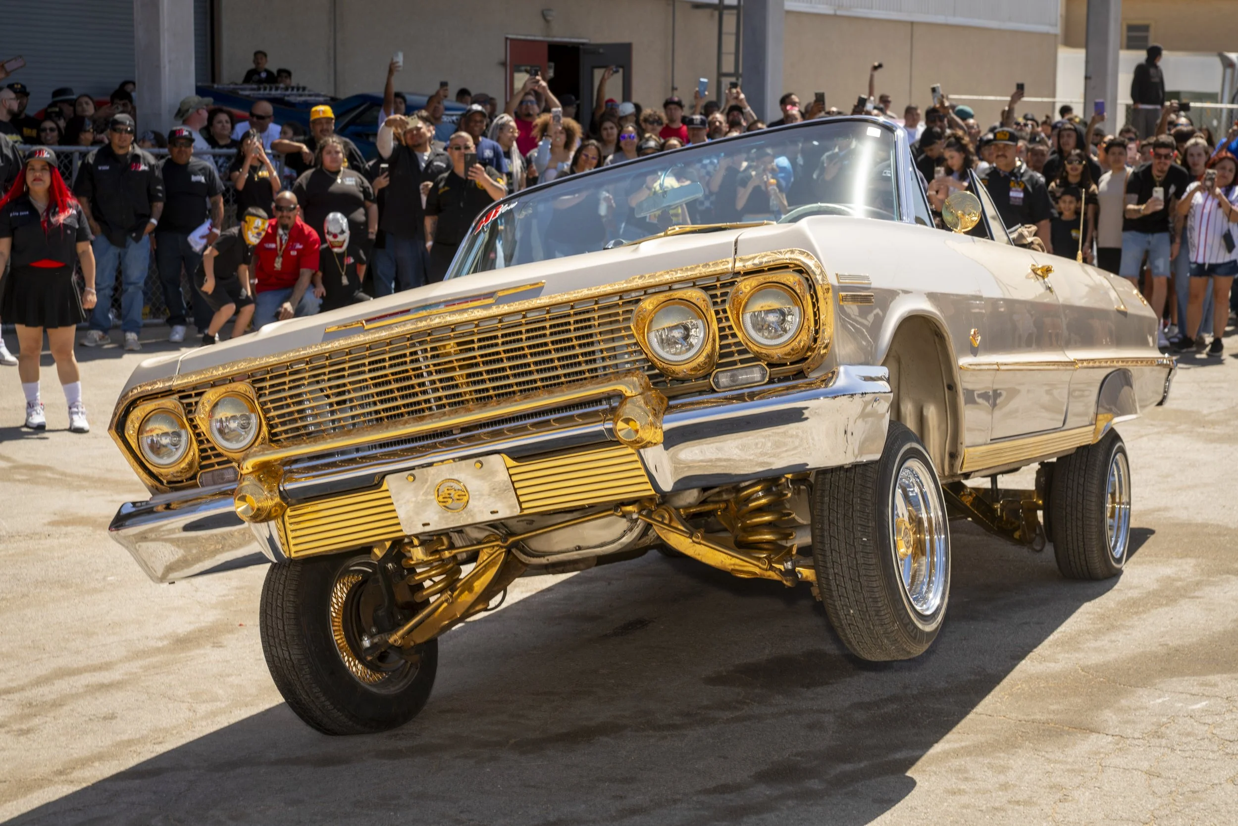 Al Rendon, "Gold 1963 Impala SS, San Antonio Lowrider Super Show Hopping contest", 2025.
©2026 Al Rendon.