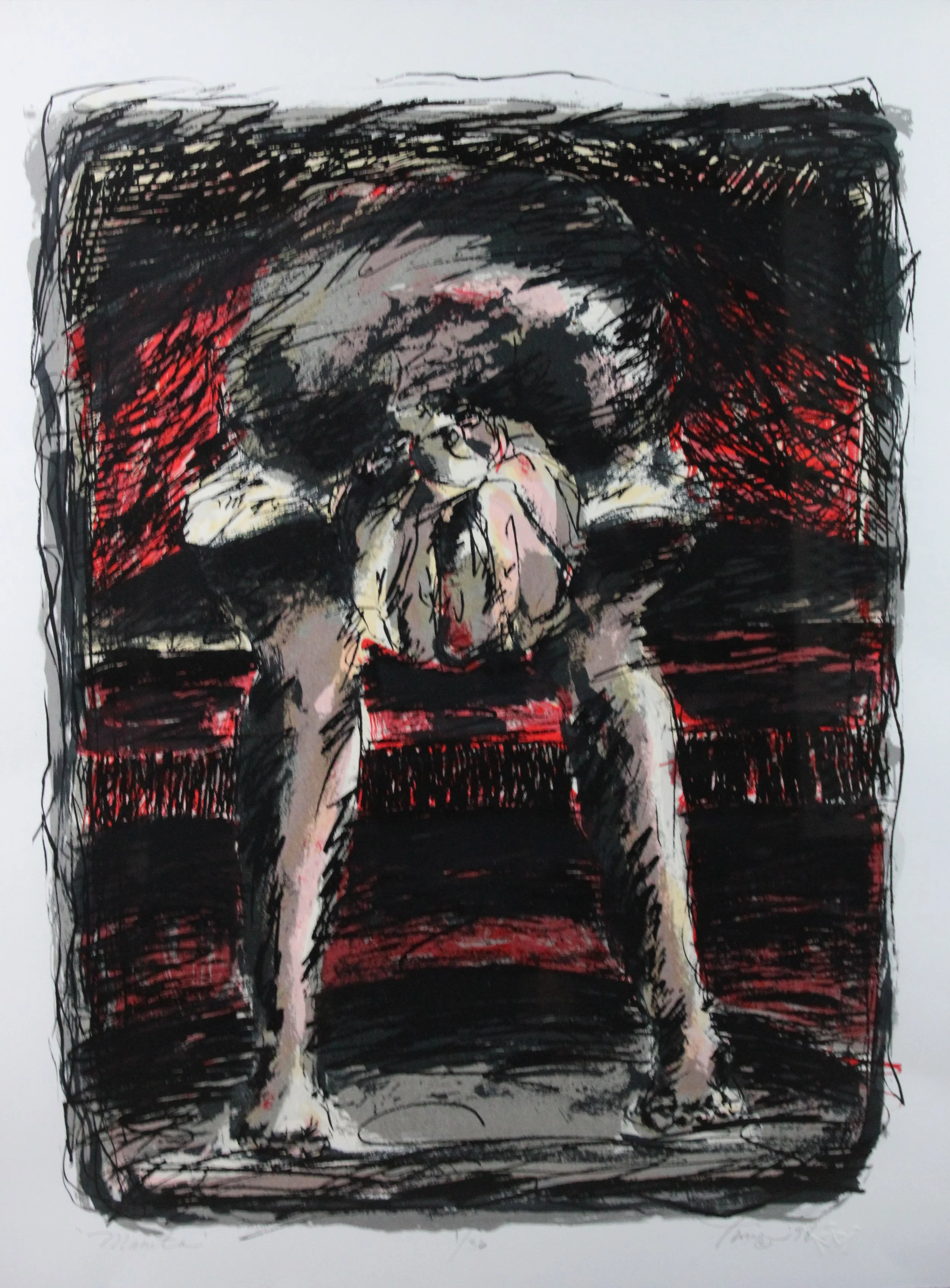 Tina Fuentes (American 1949) “Manita”, 1998, edition 1 of 36, screenprint on paper, gift of Dr. and Mrs. Karickhoff, 2009 (24’’ H x 18’’ W) 