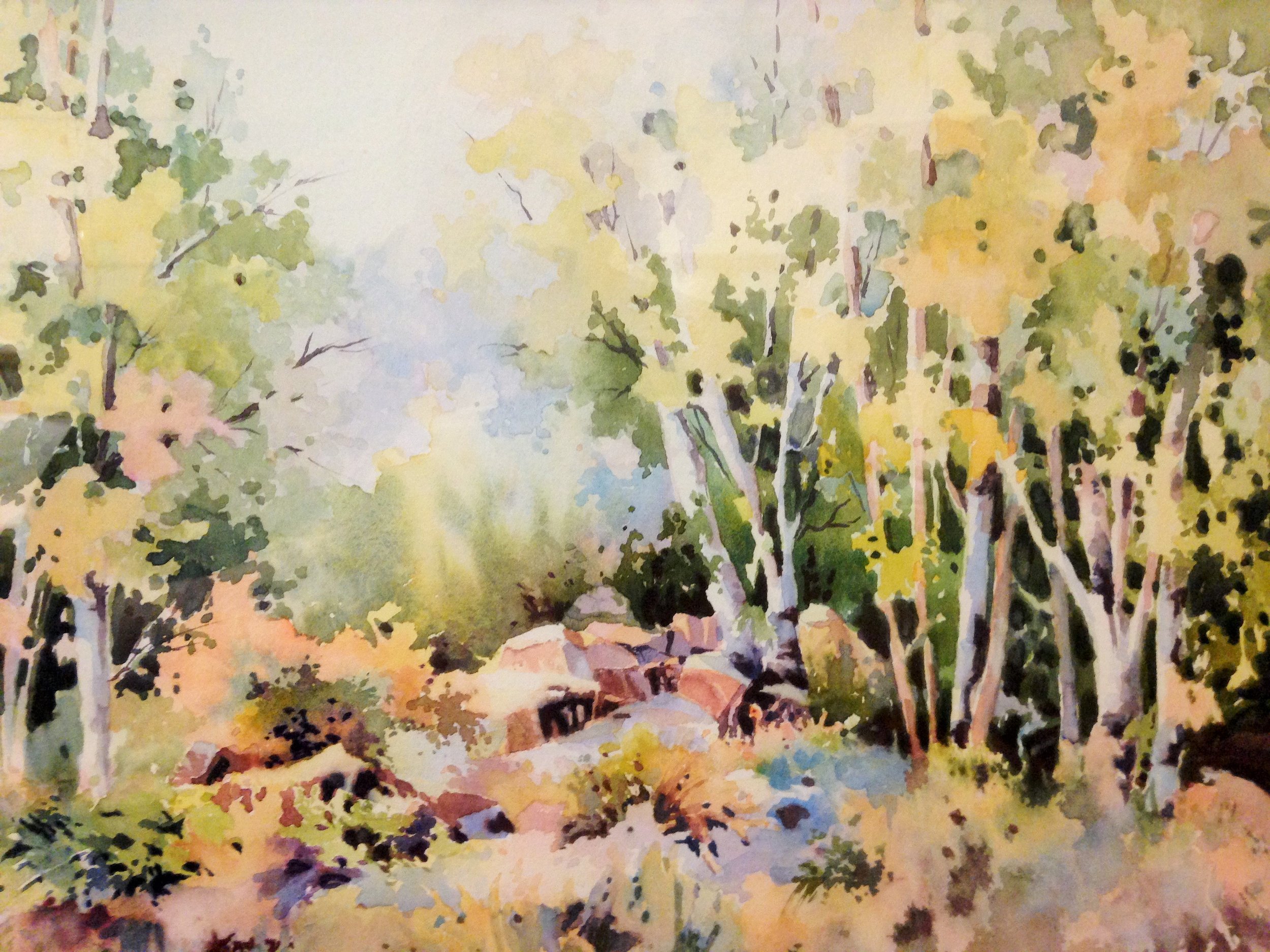 Judith Moore Knapp (American 1944) “untitled”, ca. 2000, watercolor on paper, gift of Mike and Linda Tilton, 2015 (10’’ H x 14’’ W) 
