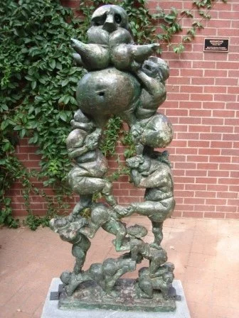 Marino Mazzacurati (Italian 1907-1969) “Gerachie”, 1954, bronze, gift of the Meadows Foundation, 1985 (59 ½’’ H x 25 ½’’ W x 11’’ D) 