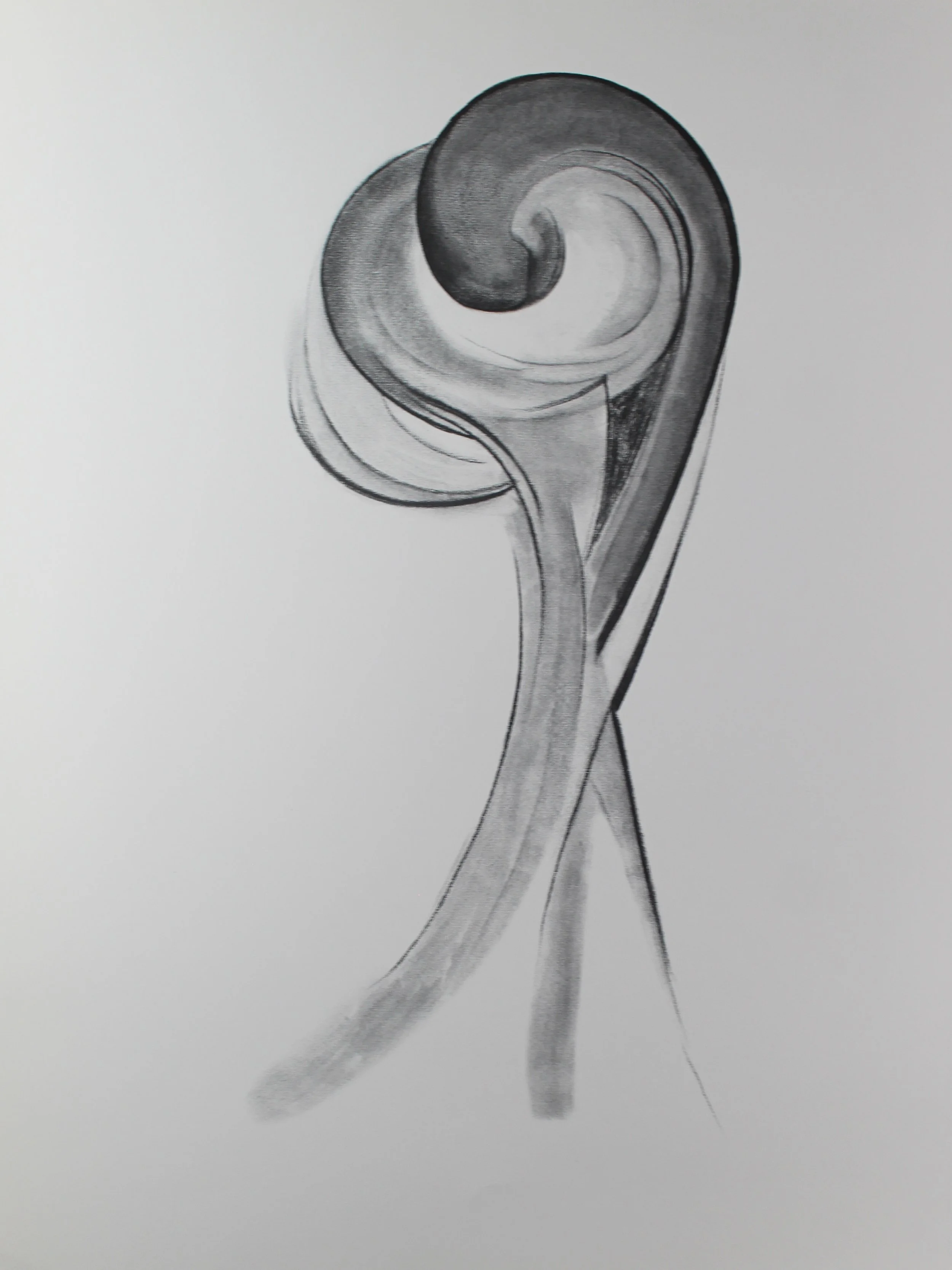Georgia O’Keeffe (American 1887-1986) “Drawing Number 12”, 1917, lithograph on paper, from the “Georgia O’Keeffe Drawings” portfolio, 1968, New York: Atlantis Editions, edition 48 of 230, museum purchase in memory of Jane Knox, 2019 (26’’ H x 20’’ W)