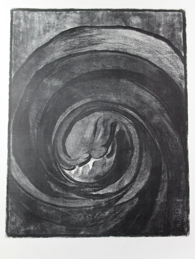 Georgia O’Keeffe (American 1887-1986) “Drawing Number 8”, 1916, lithograph on paper, from the “Georgia O’Keeffe Drawings” portfolio, 1968, New York: Atlantis Editions, edition 48 of 230, museum purchase in memory of Jane Knox, 2019 (26’’ H x 20’’ W) 