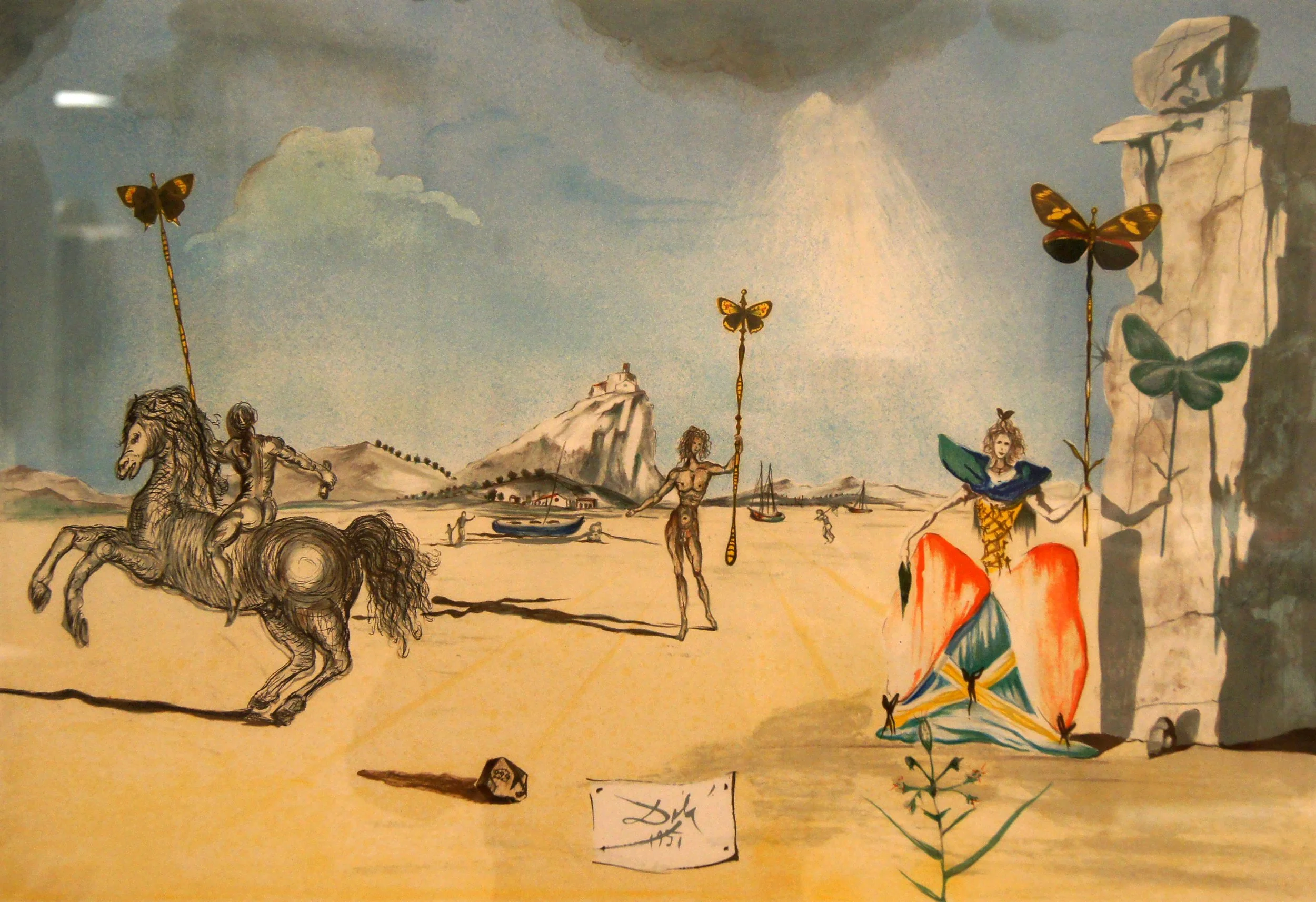 Salvador Dali (Spanish 1904-1989) “Homage to Papillion”, 1951 (printed 1982), edition 183 of 300, lithograph on paper, gift of Jeff Parker, 1998 