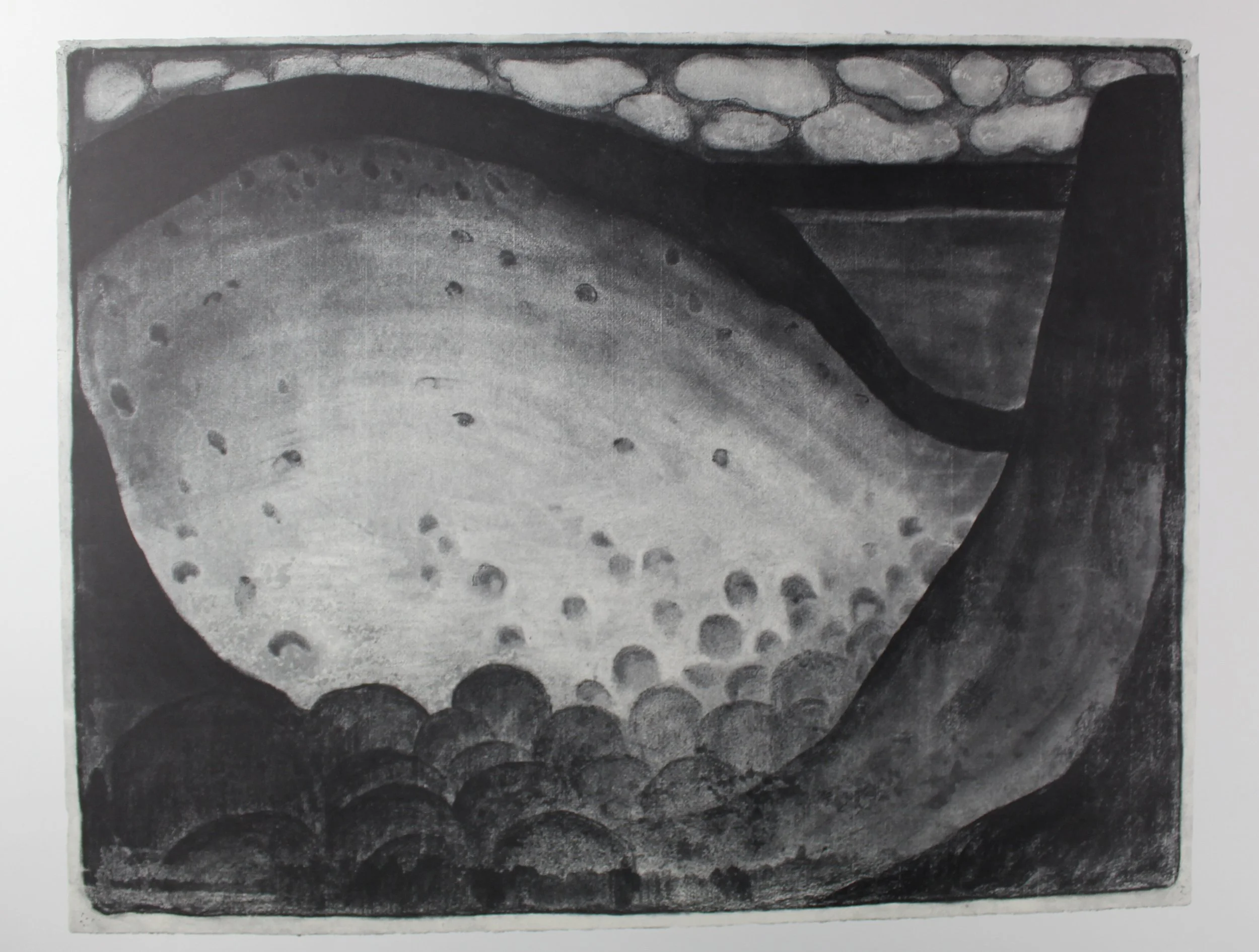 Georgia O’Keeffe (American 1887-1986) “Drawing Number 15”, 1916, lithograph on paper, from the “Georgia O’Keeffe Drawings” portfolio, 1968, New York: Atlantis Editions, edition 48 of 230, museum purchase in memory of Jane Knox, 2019 (20’’ H x 26’’ W)