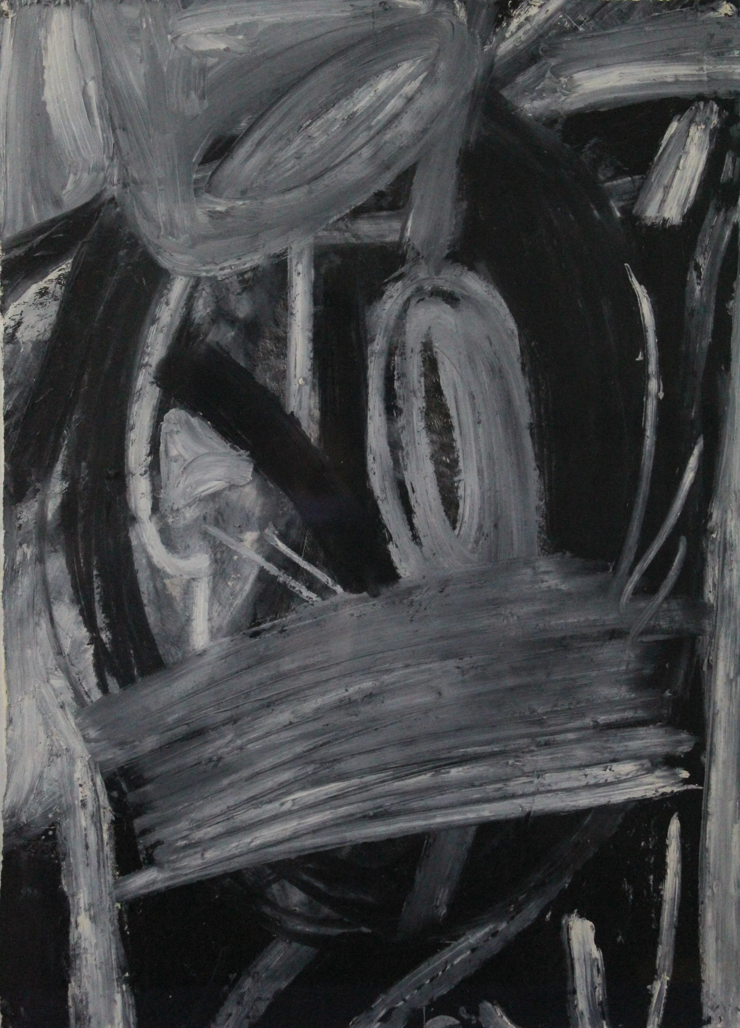 Melissa Meyer (American 1946) “untitled”, 1987, oil stick on paper, Museum of Fine Art, Houston, The Broida Collection and Museum of the Southwest, 2013 (15 1/8’’ H x 11 1/8’’ W) 