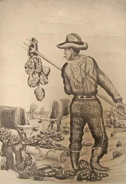 Merritt Mauzey (American 1897-1973) “Bill Kitchens, 1917” ca 1938-1953, edition of 20, lithograph on paper, gift of Betty M. Dean, 2008 (8 1/4 ‘’ H x 14 ¼’’ W) 