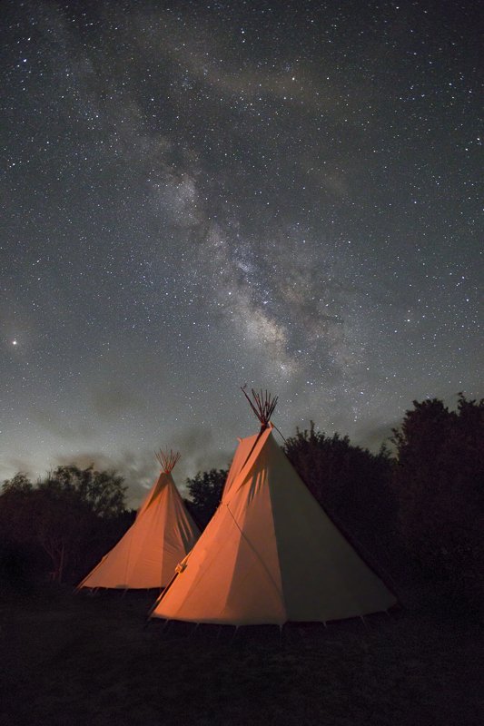 Steve Goff (American 1951) “Wagagi Thanchanku (Milky Way)”, 2018, pigment print on paper, museum purchase in memory of Kenneth P. H. Perry, 2019 (21’’ H x 14’’W) 