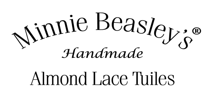 MINNIE BEASLEYS Almond Lace Cookies