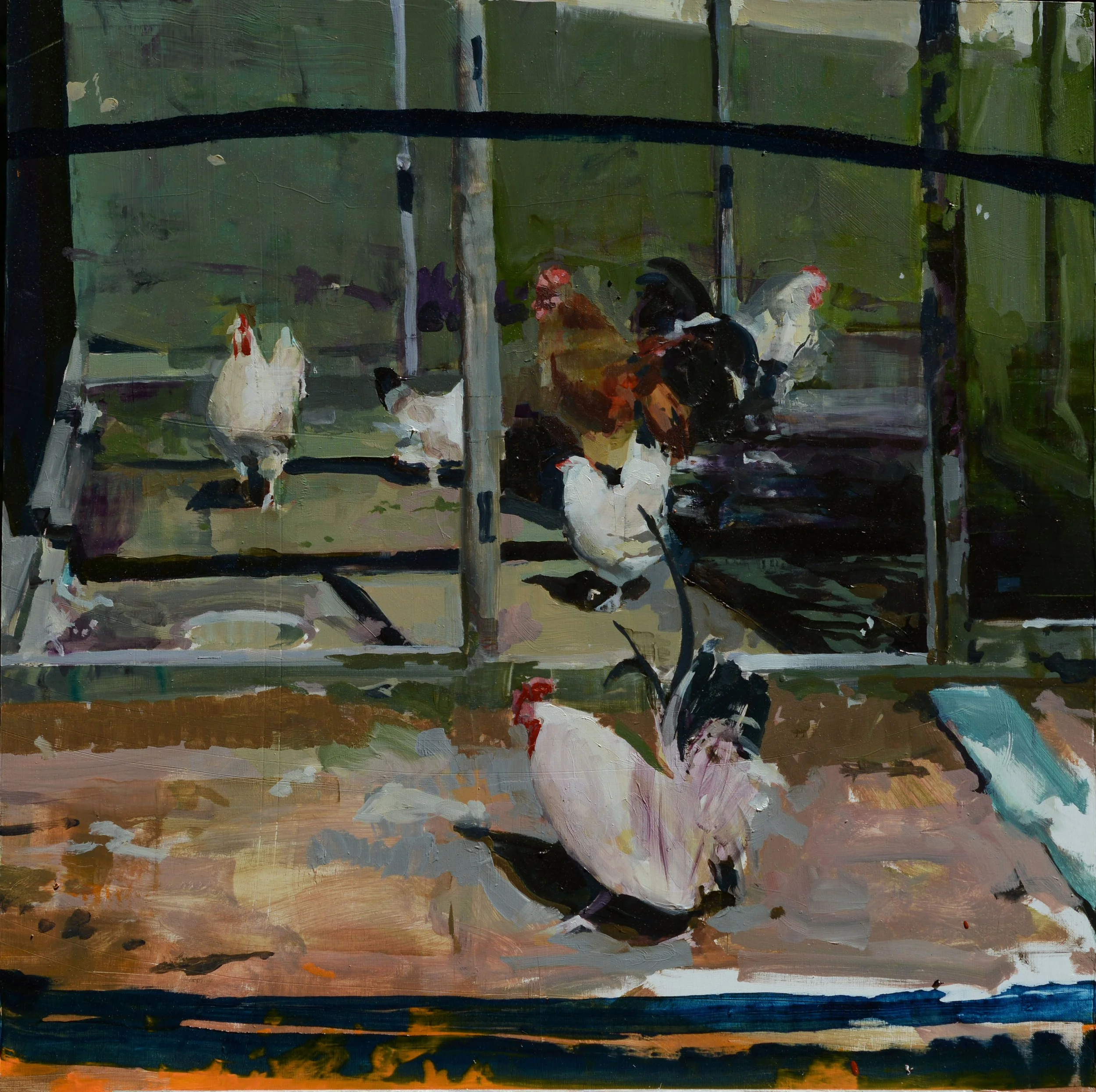 Las Meninas,  oil on wood, 24"x24"