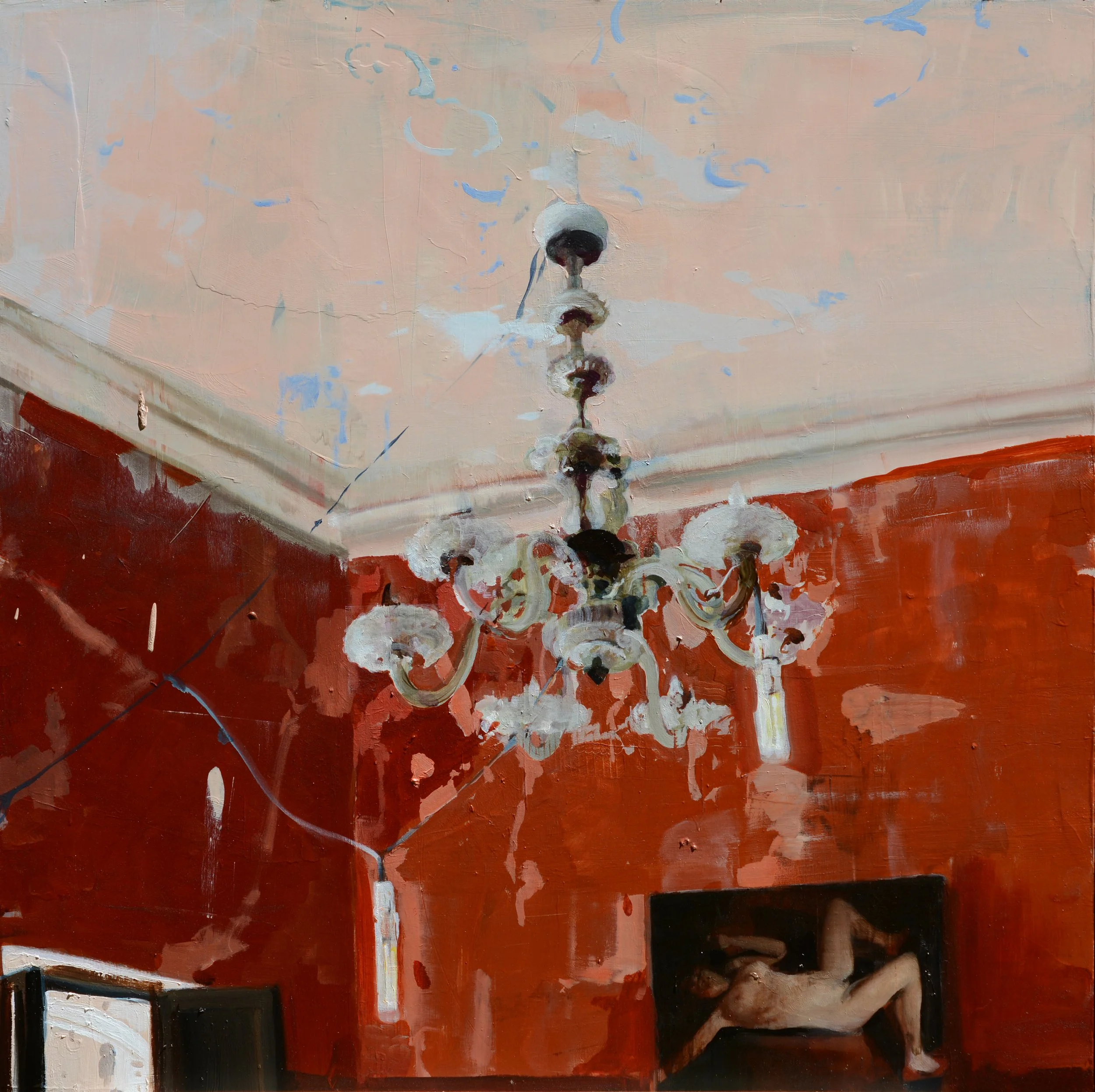 Umbria, oil on wood, 18"x18"