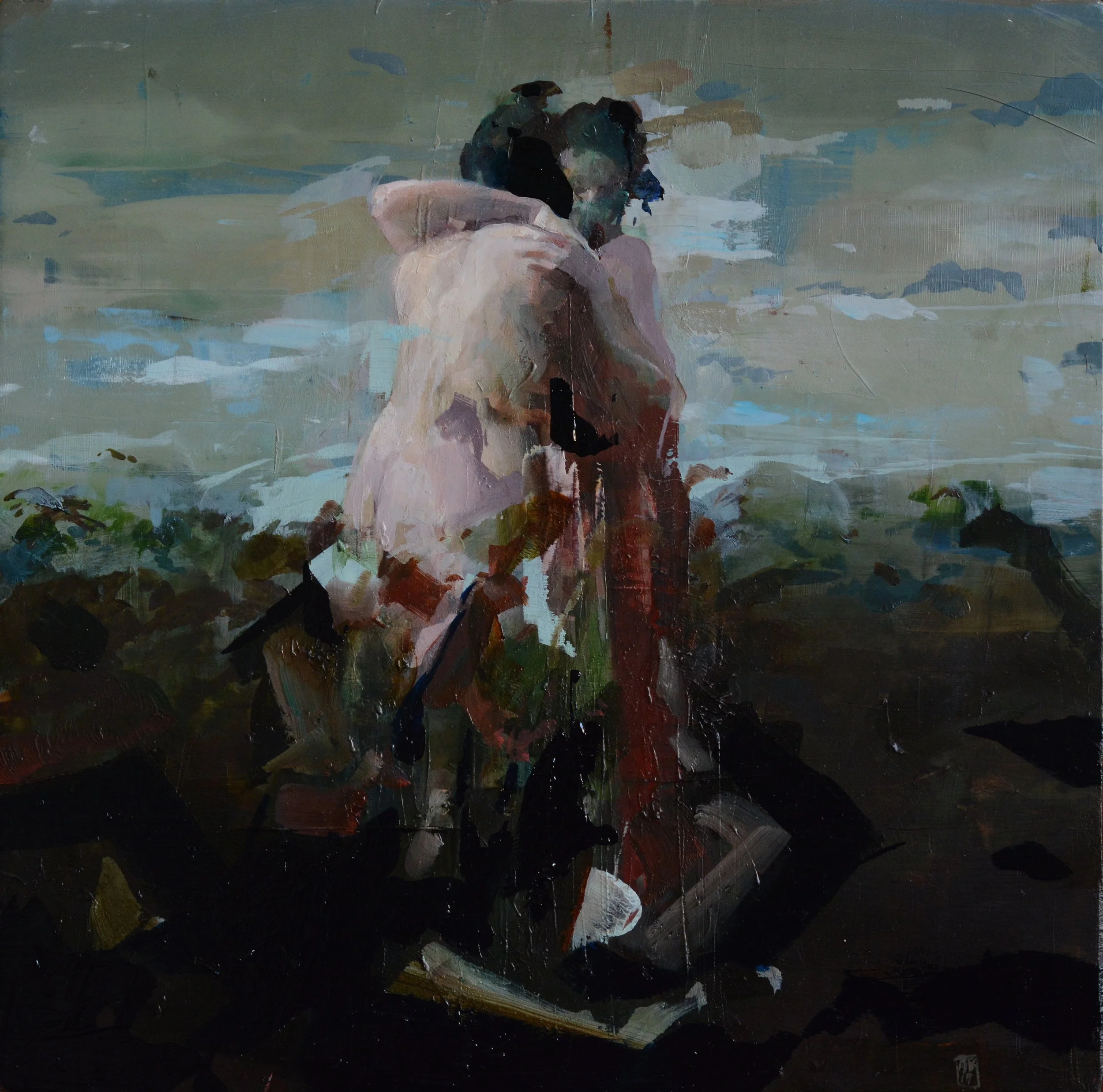 Painting for Albert York, 
12 x 12 inches, oil on wood