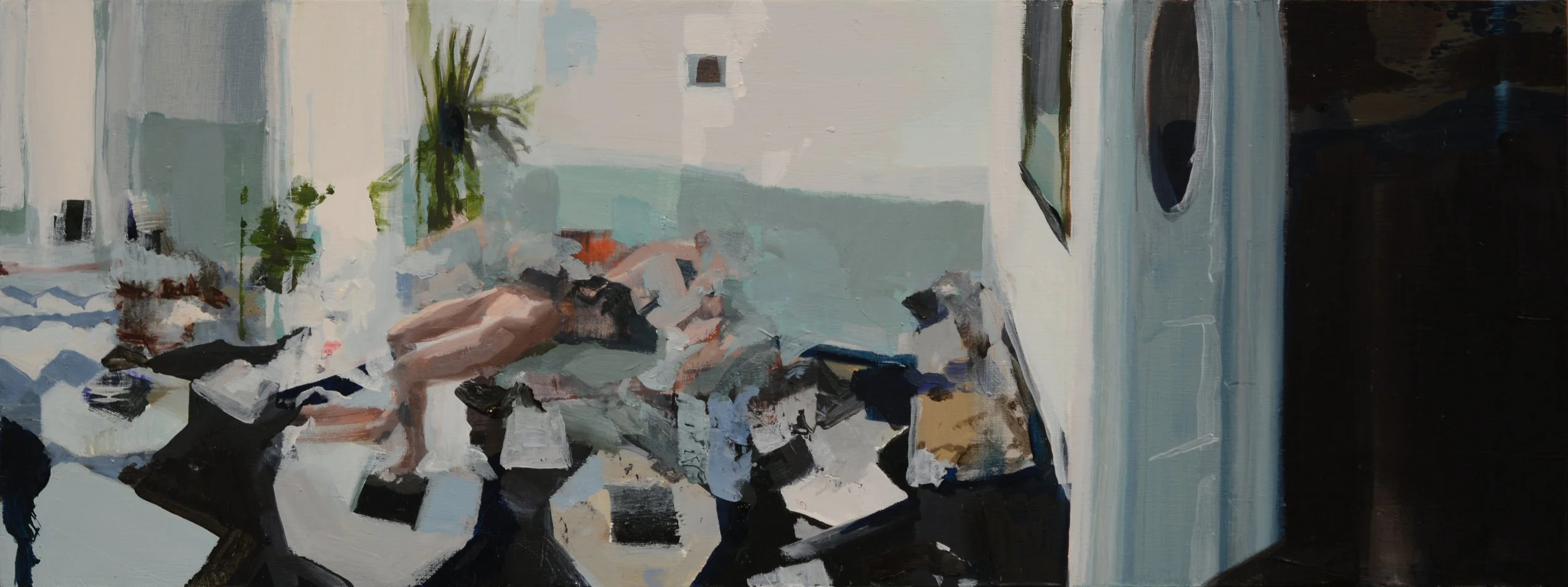 Madrid, 6"x16", oil on wood