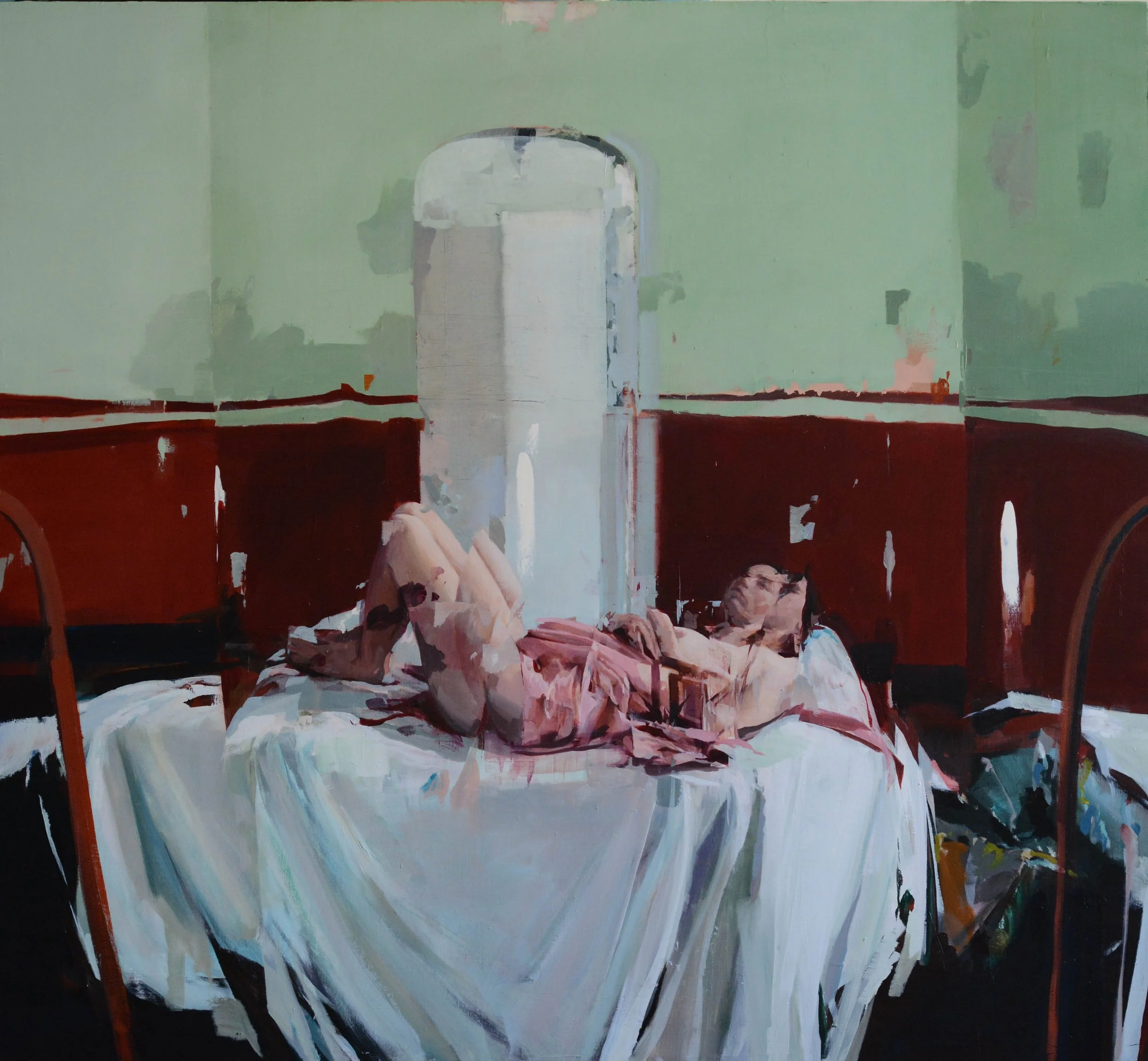 Classic Nude,
Oil on canvas, 66 x 72 inches