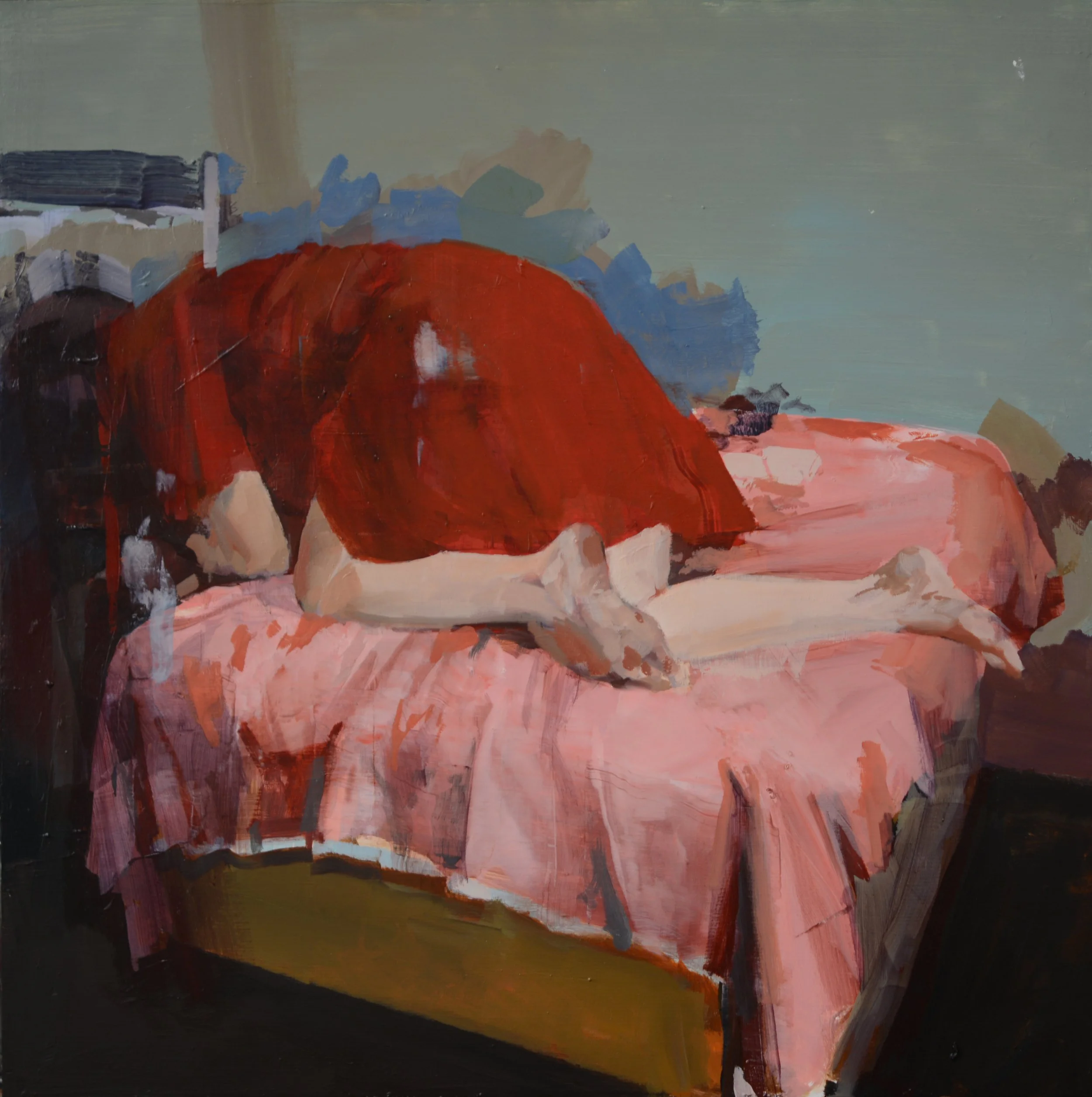 Dark Corner, 18"x18"		oil on wood
