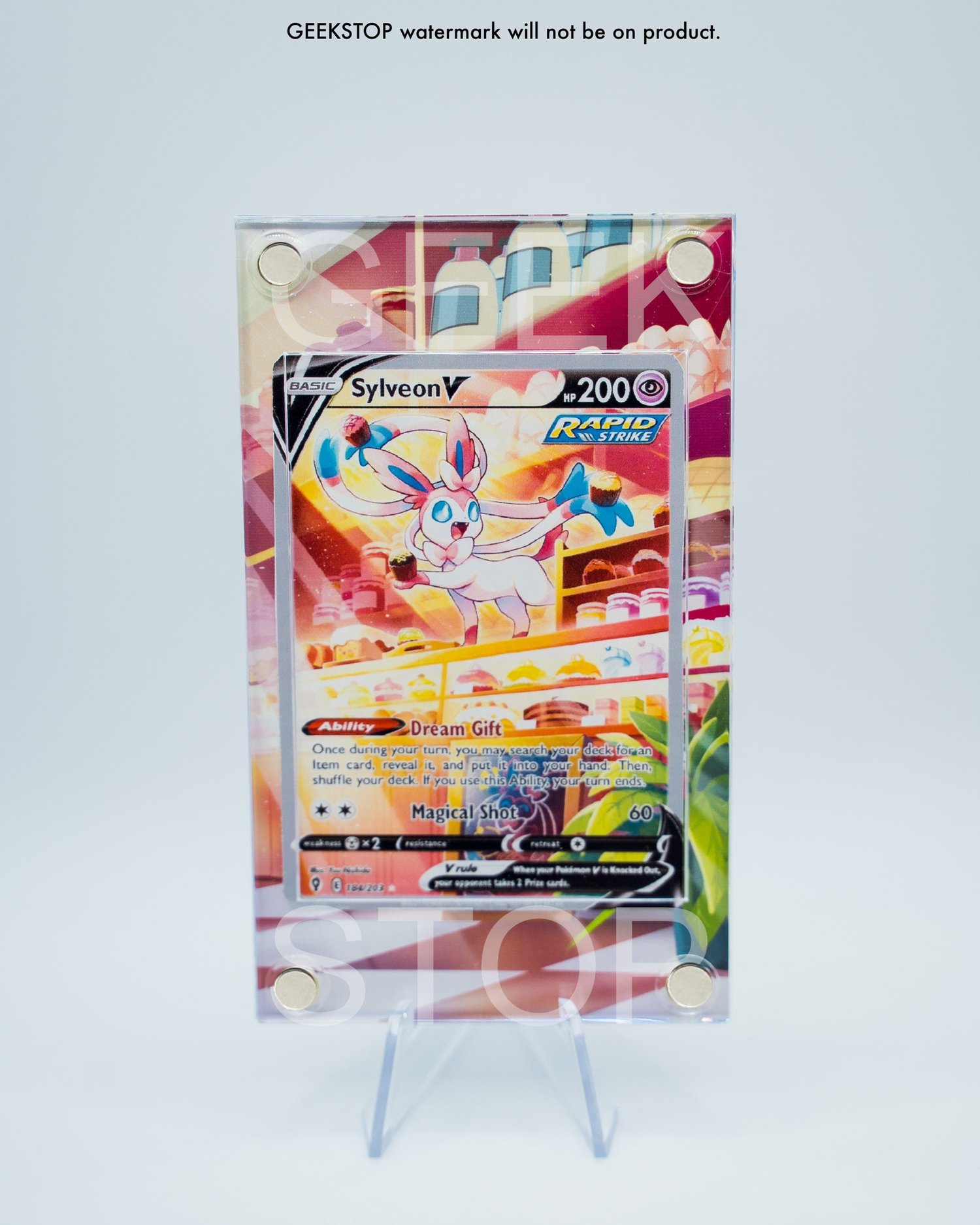 Shiny Rayquaza GX Custom Pokémon Card Display Case 