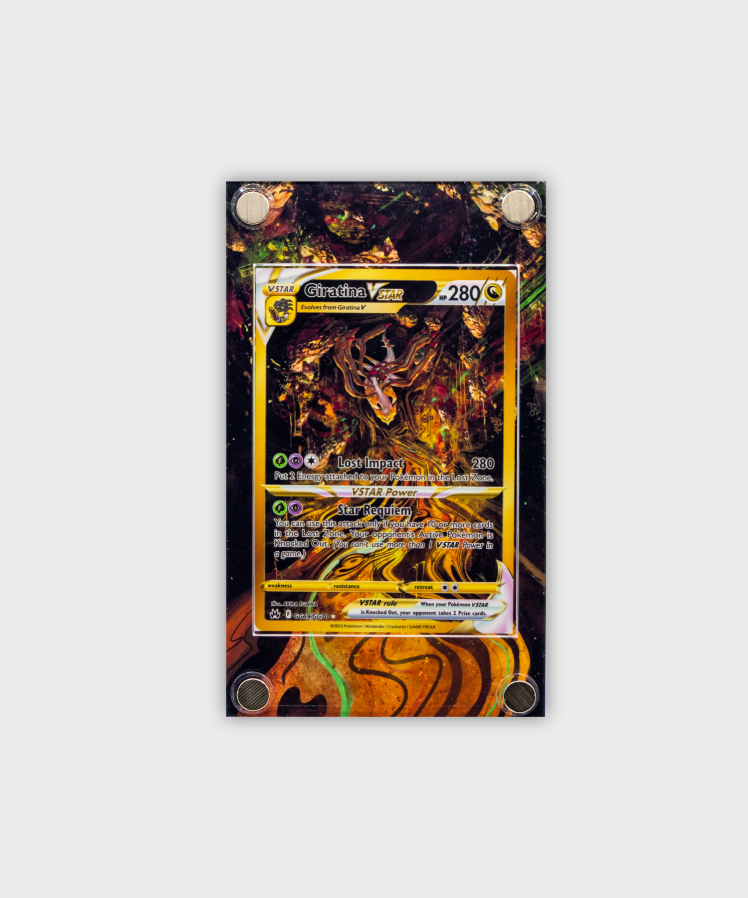 Giratina V Alternate Art Custom Pokemon Graded Card Display 
