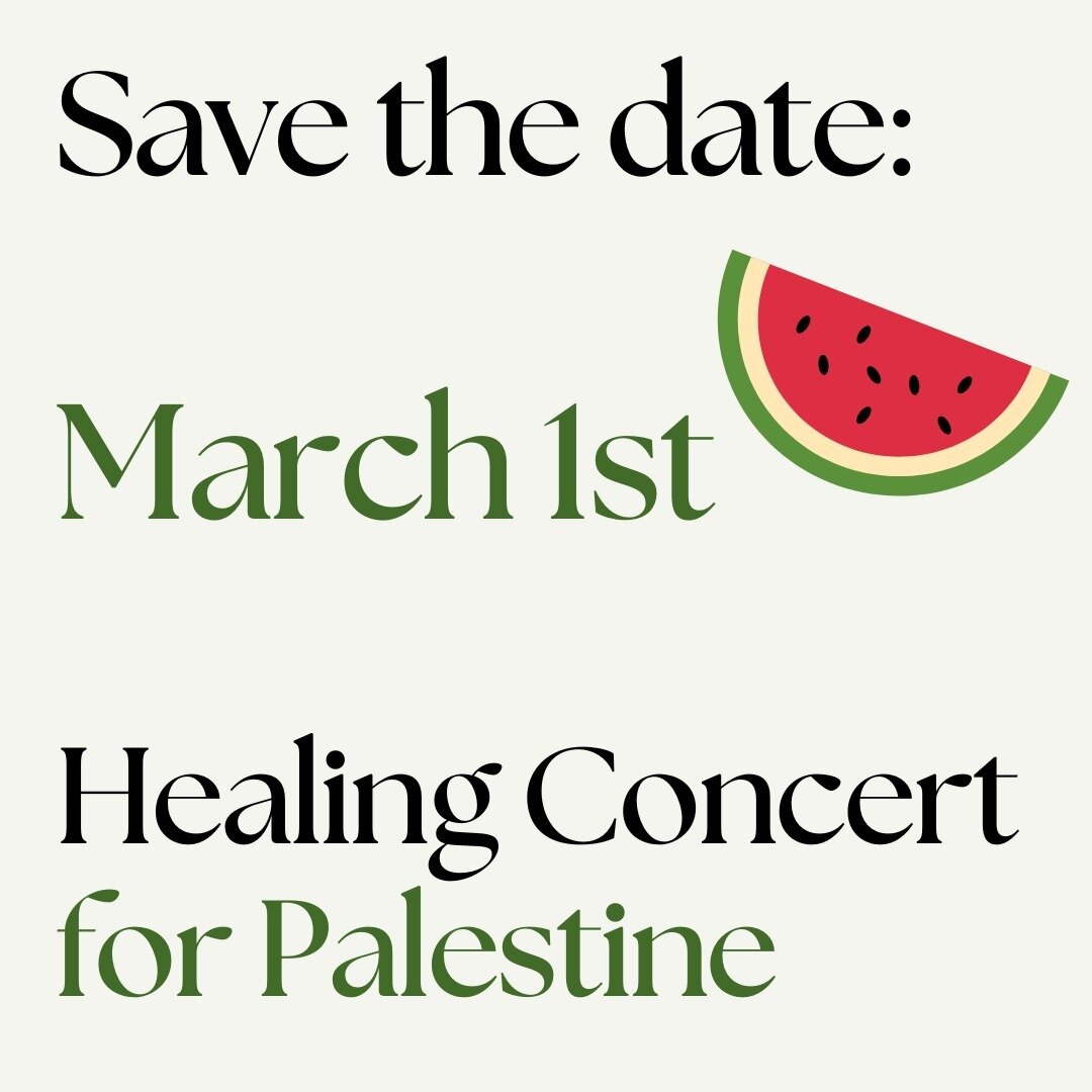 We want to bring our community together for a Healing Concert where we will be raising funds for organizations doing critical work in and for Palestine alongside amazing artists and musicians 

Healing Concert for Palestine

Friday, March 1st

Oaklan