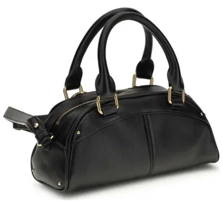 Chloé Black Calf Leather Bos Taurus Shoulder Bag 3.png