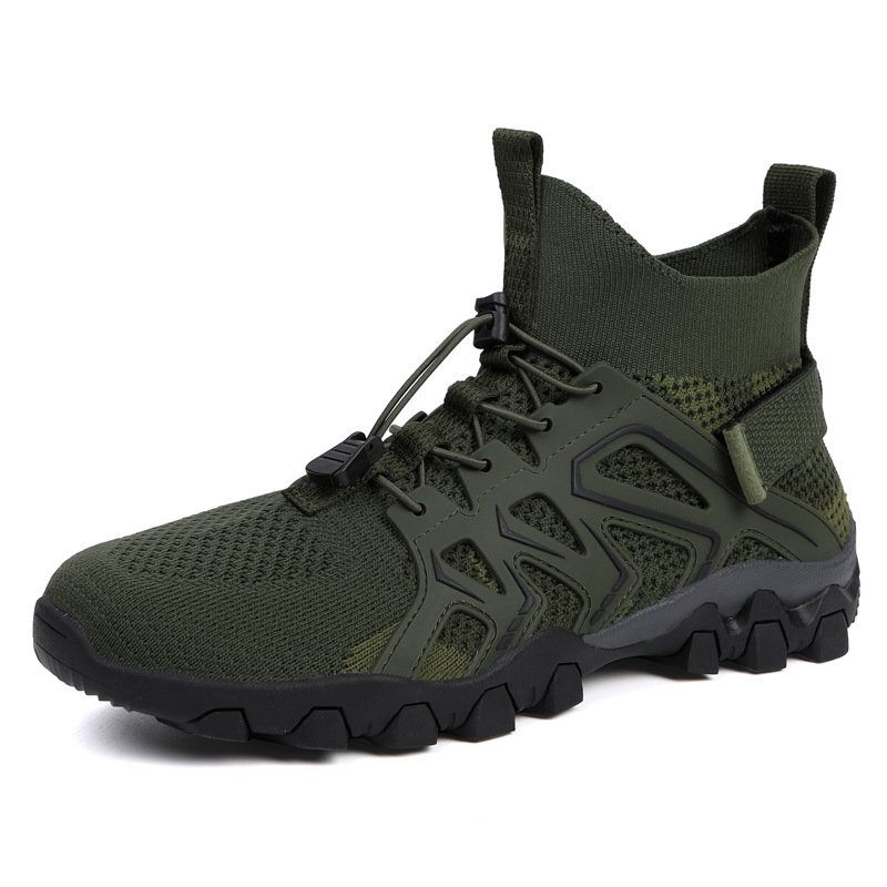 Men's Breathable High-top Outdoor Hiking Sneakers