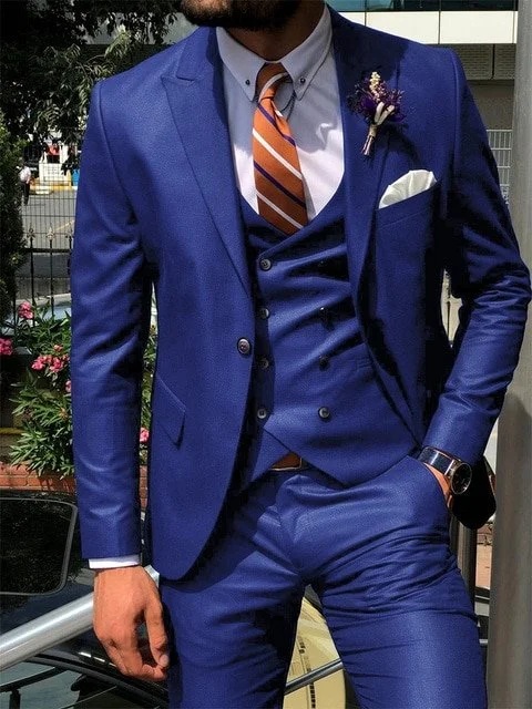 Tailor Made 3 Piece Men's Wedding Suit