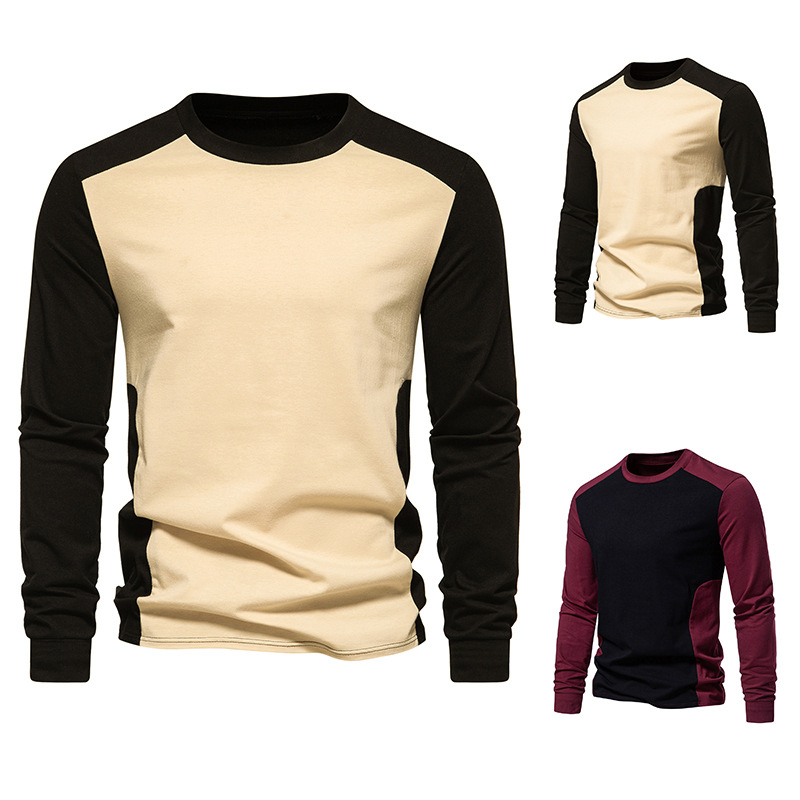 Men's Classic Round Neck Long Sleeve T-shirt