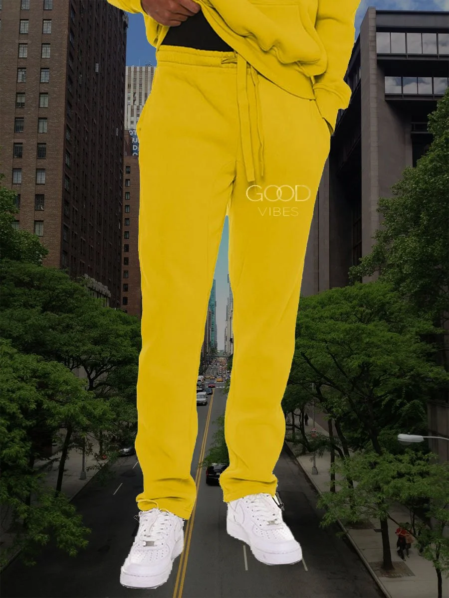 GOOD VIBES Gold Foil Men's Sweat Pants