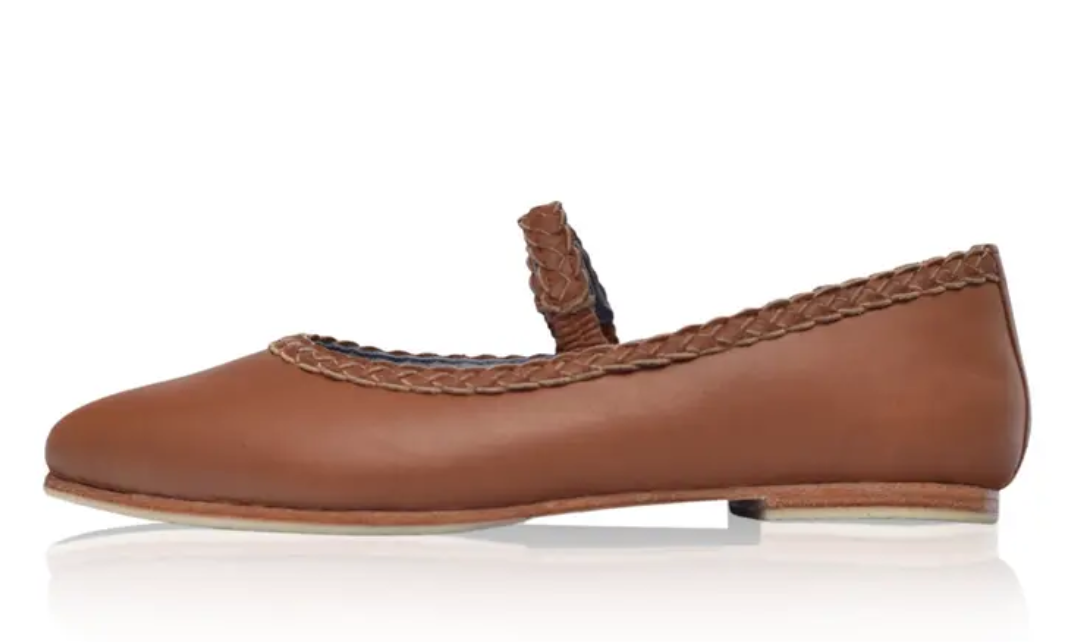 Amara Ballet Brown Leather Flats 2.png