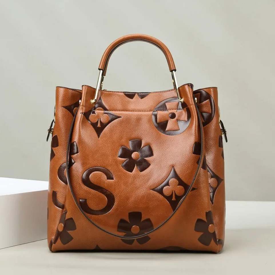 Women’s High-End Embossed Bucket & Shoulder Bag