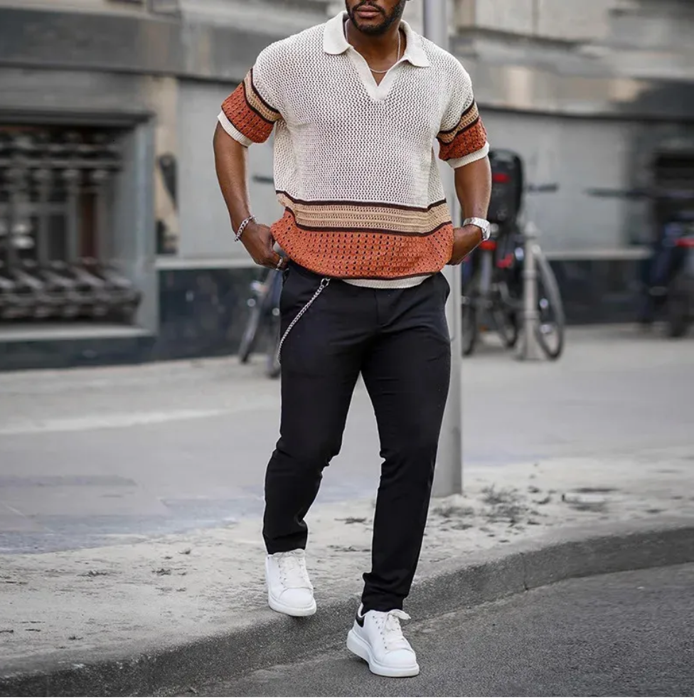 Men’s Wool Short Sleeve Polo Style Summer T-shirt 1.png