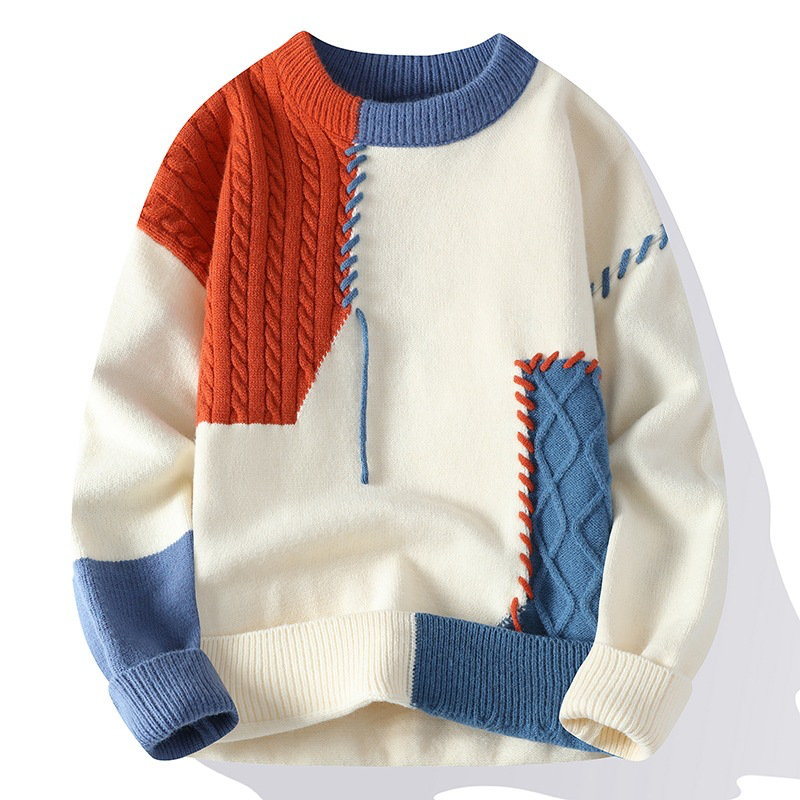 Stylish Men’s Long Sleeves Multicolor Winter  Sweater