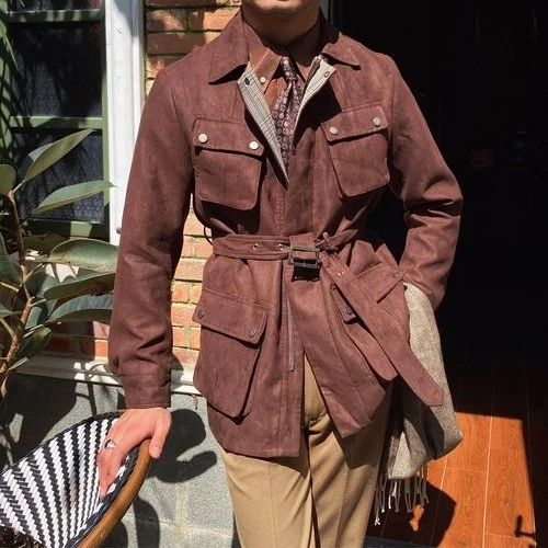 Men's Casual Suede Jacket With Belt 3.jpeg