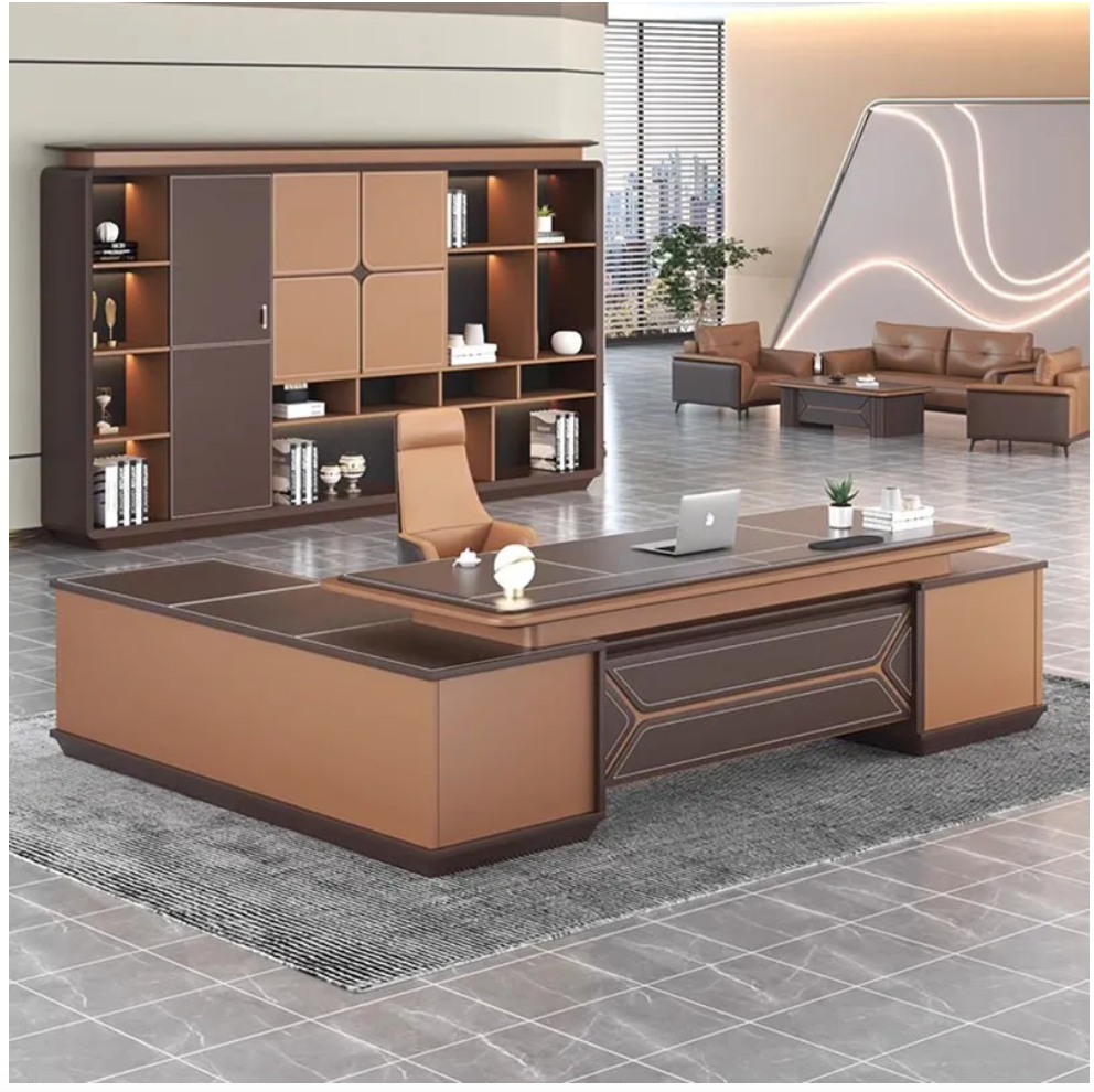 Modern Executive Complete Luxury Office Desk and Storage