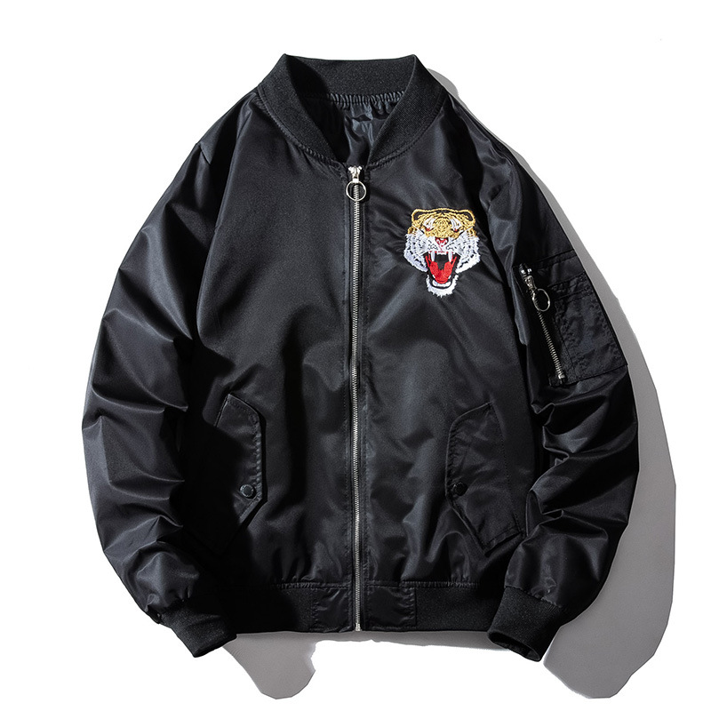 Men’s Tiger Embroidered Cotton Varsity Jacket  4.jpg